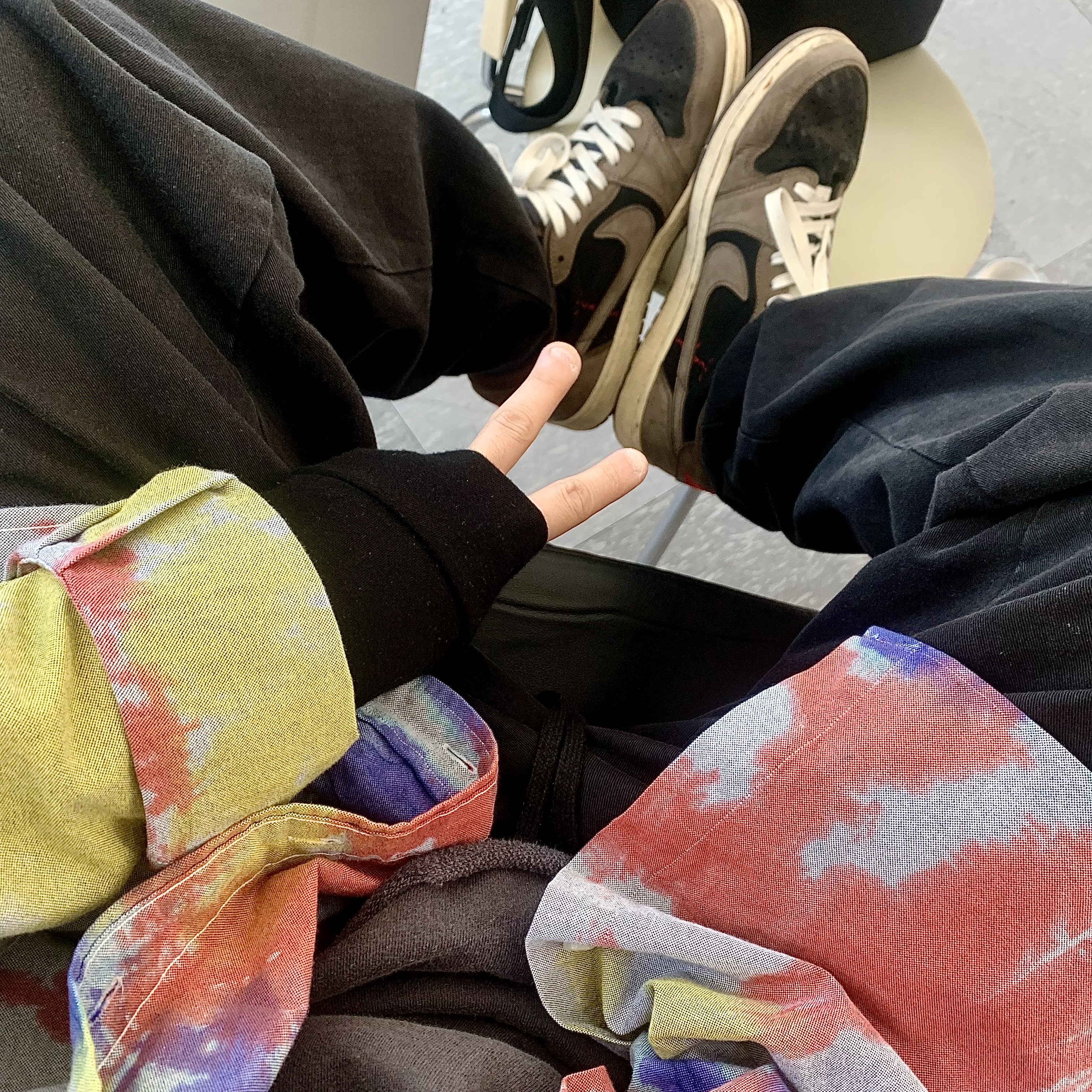 Jordan 1 x Travis Scott Retro Low OG SP Mocha 착용 스타일
