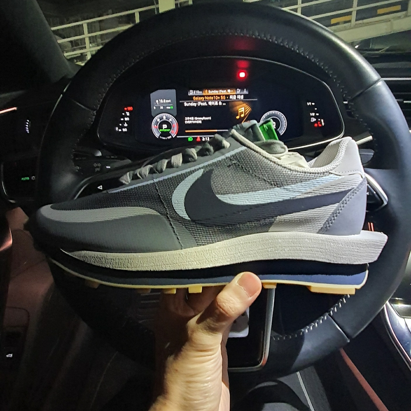 Nike x Sacai x Clot LDWaffle Cool Grey 착용 스타일