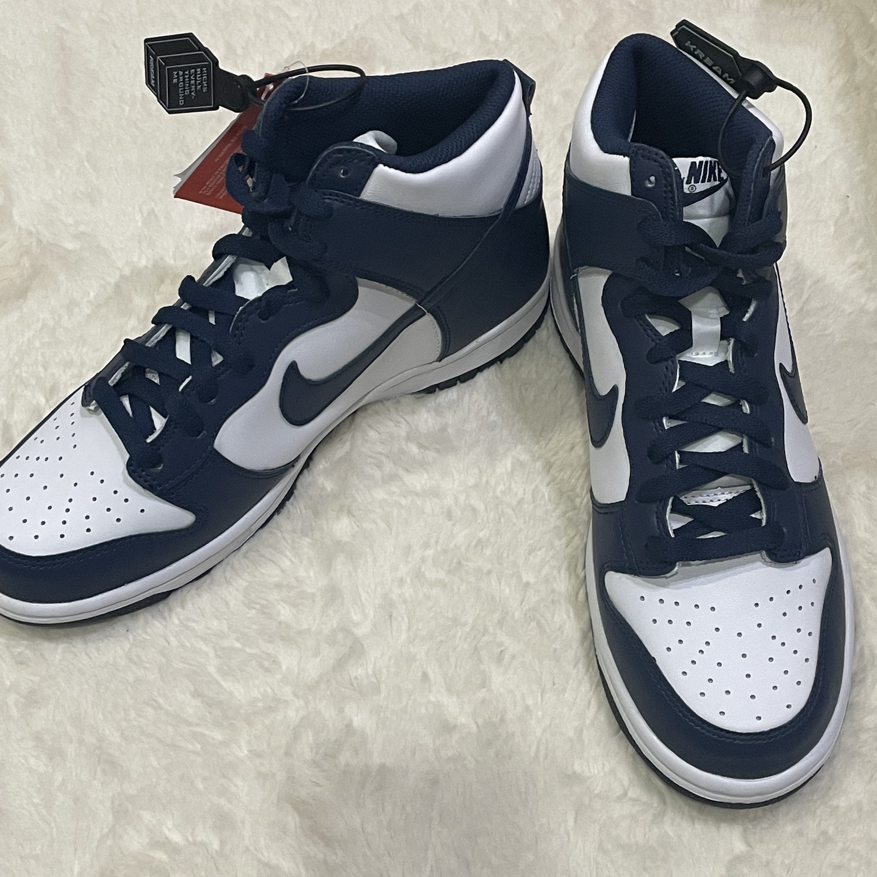 (GS) Nike Dunk High Championship Navy 착용 스타일 - 3