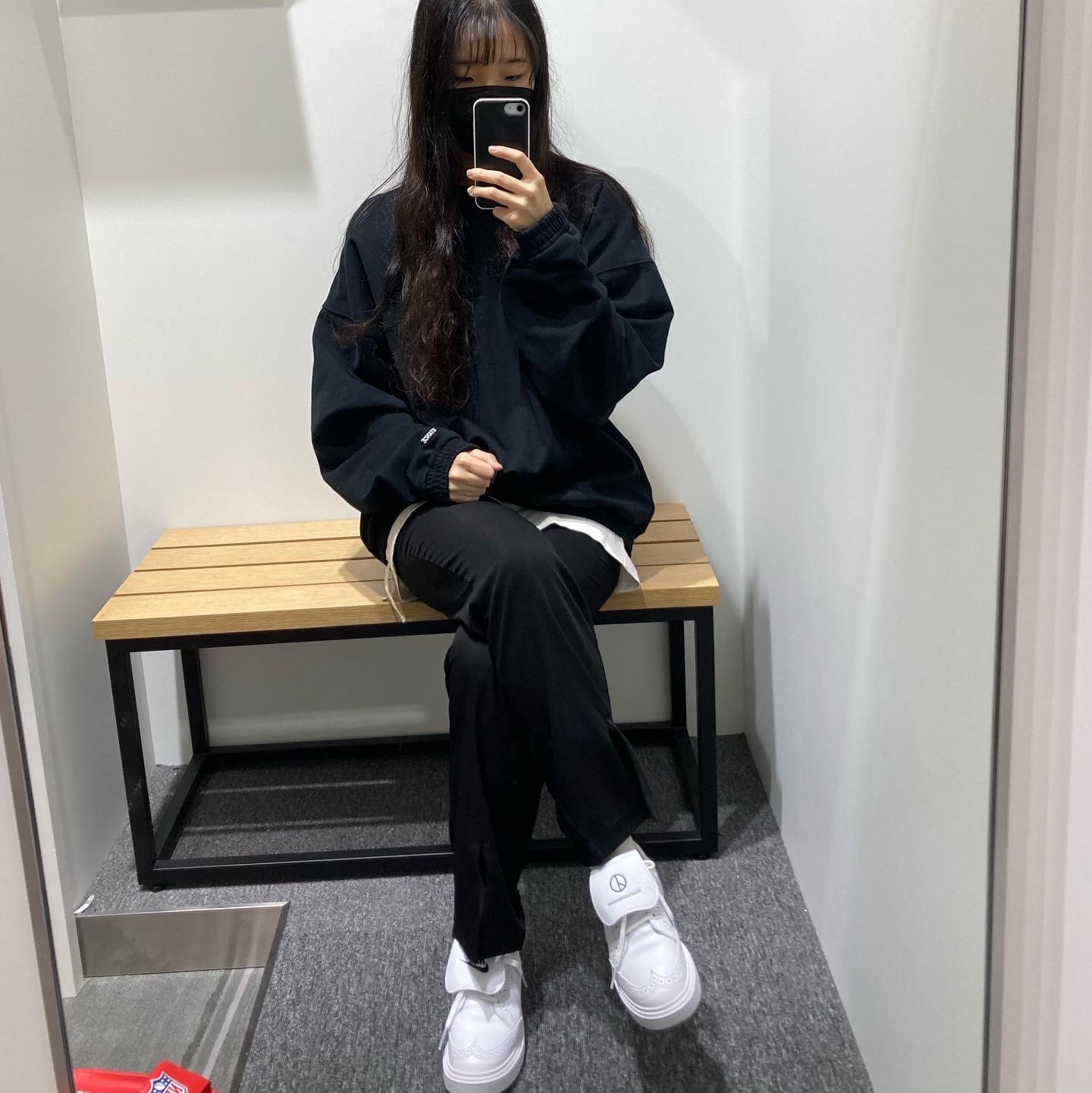 Nike x Peaceminusone Kwondo1 White 착용 스타일