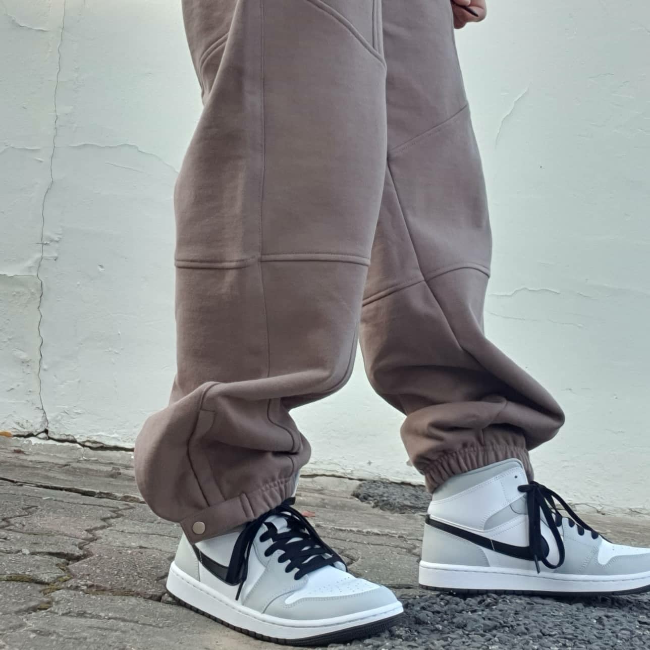 (W) Jordan 1 Mid Grey Fog 착용 스타일 - 2