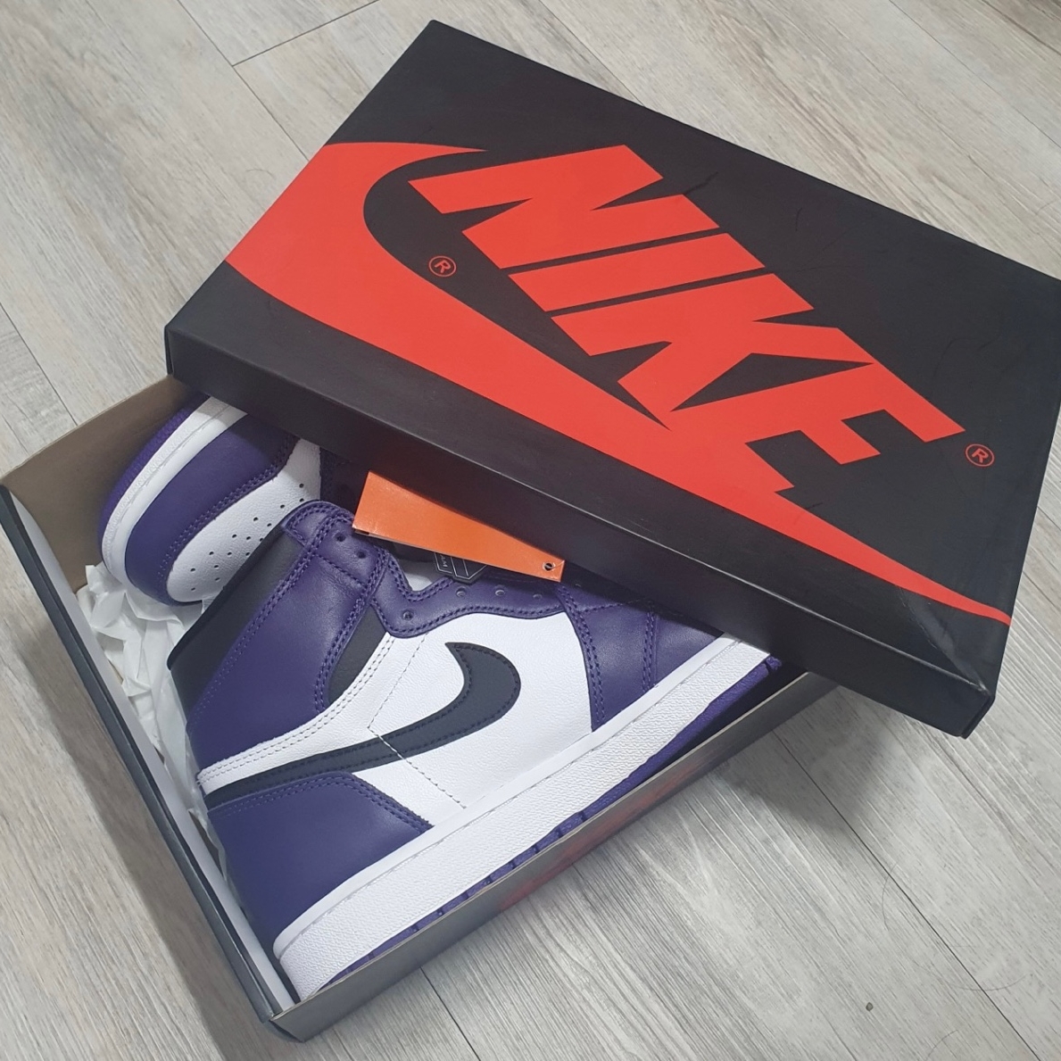 Jordan 1 Retro High OG Court Purple 2020 착용 스타일 - 2