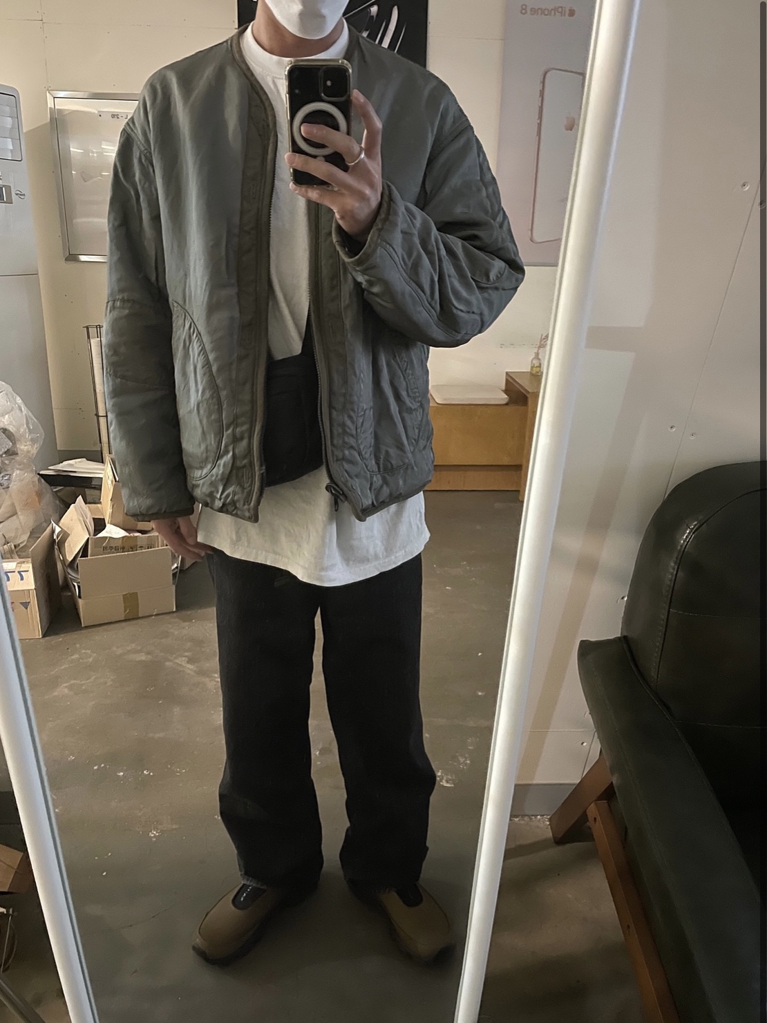 Salomon x Organiclab.zip XA Pro 1 Black Maverick, Salomon RX Snow Moc 2 ADV Kangaroo 착용 스타일 - 3