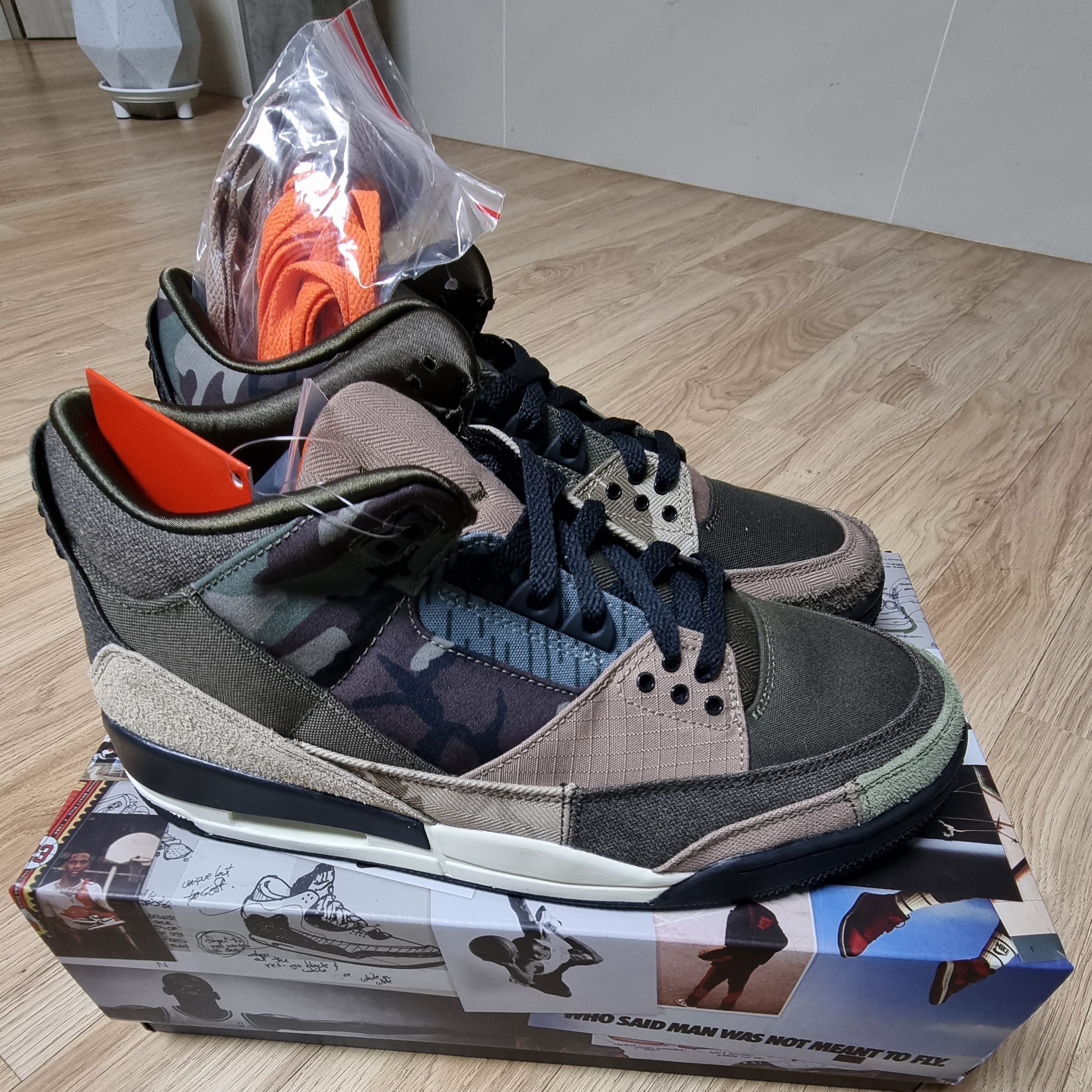Jordan 3 Retro SE Patchwork 착용 스타일 - 3