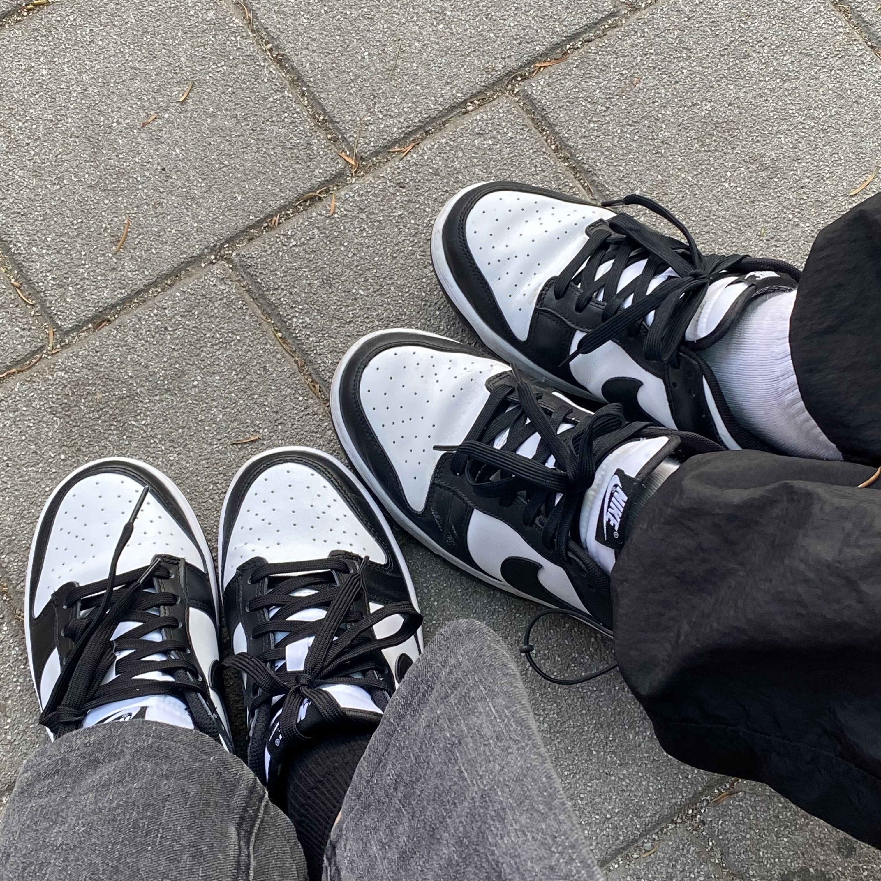 Nike Dunk Low Retro Black, (W) Nike Dunk Low Black 착용 스타일