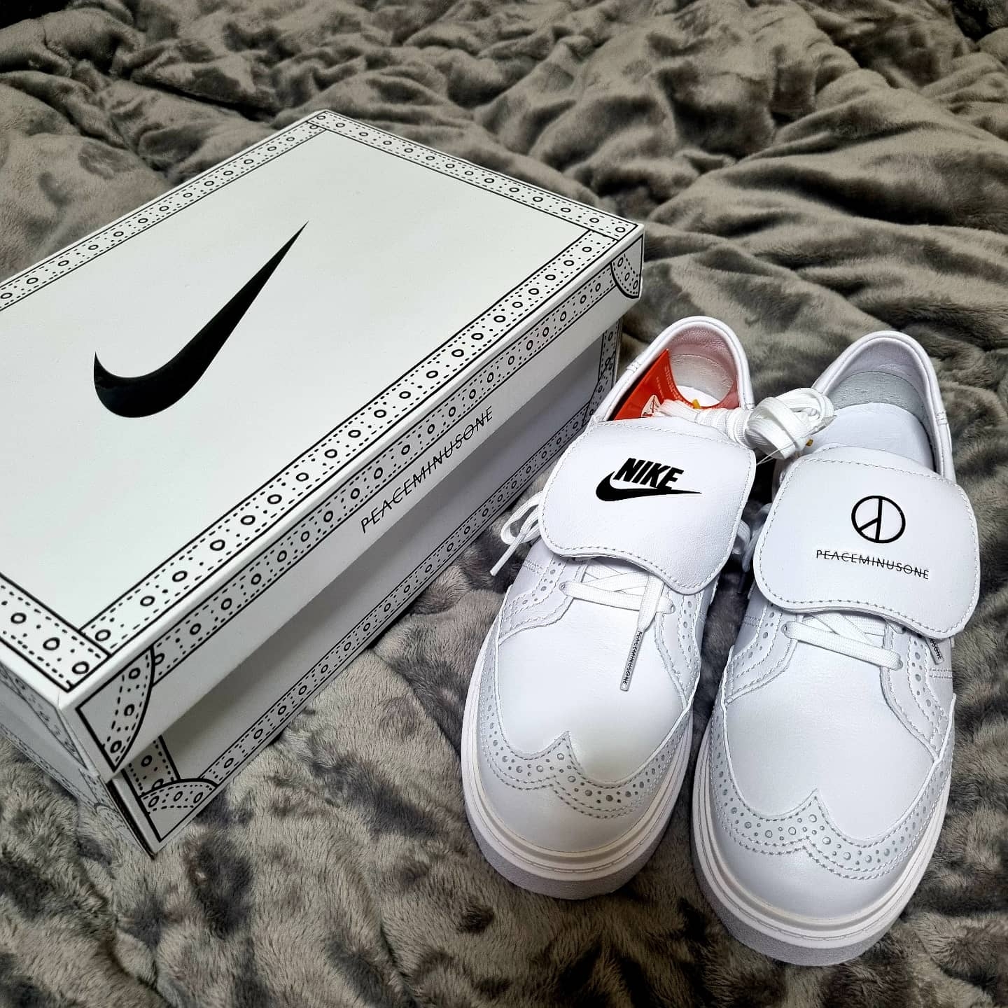 Nike x Peaceminusone Kwondo1 White 착용 스타일 - 1