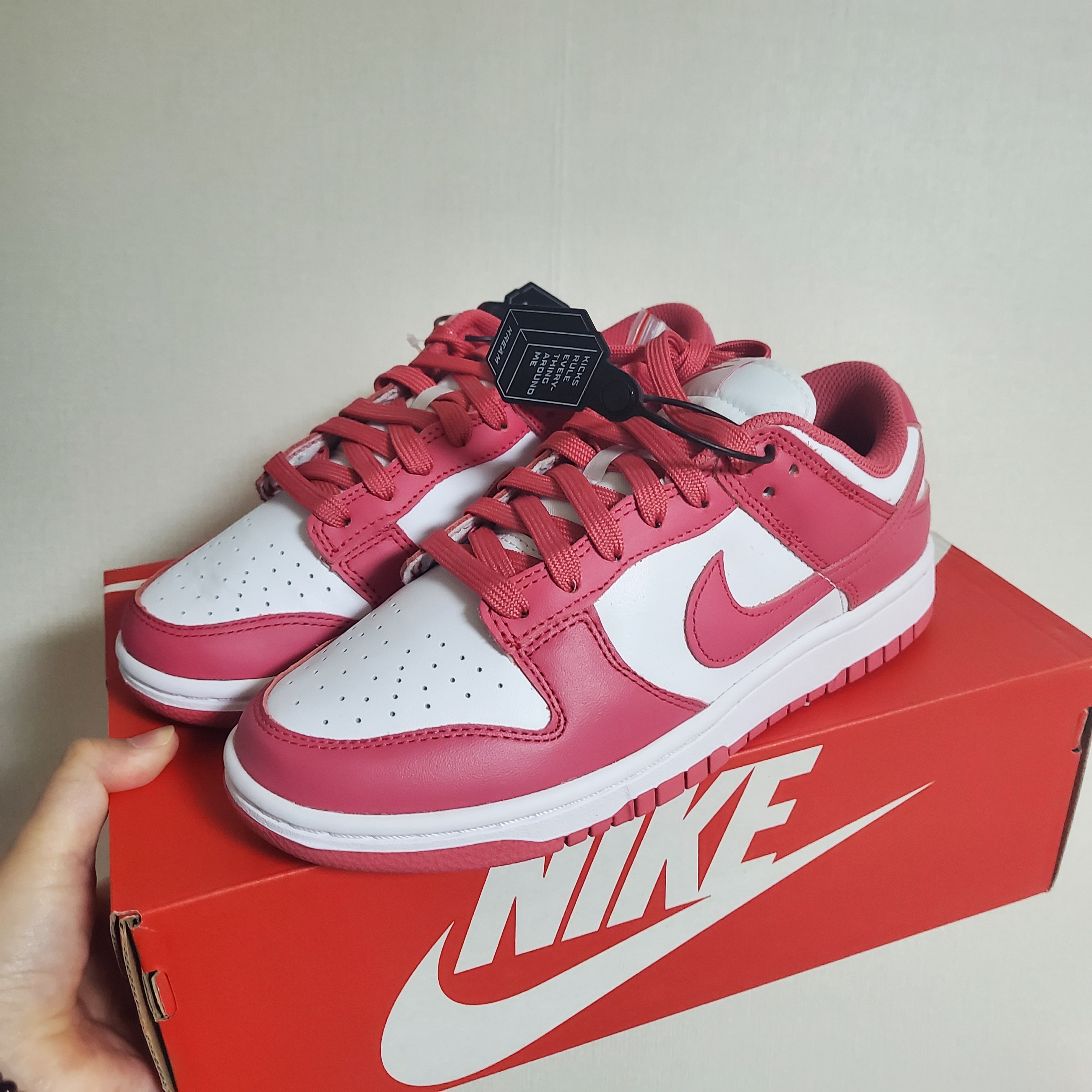 (W) Nike Dunk Low Archeo Pink 착용 스타일