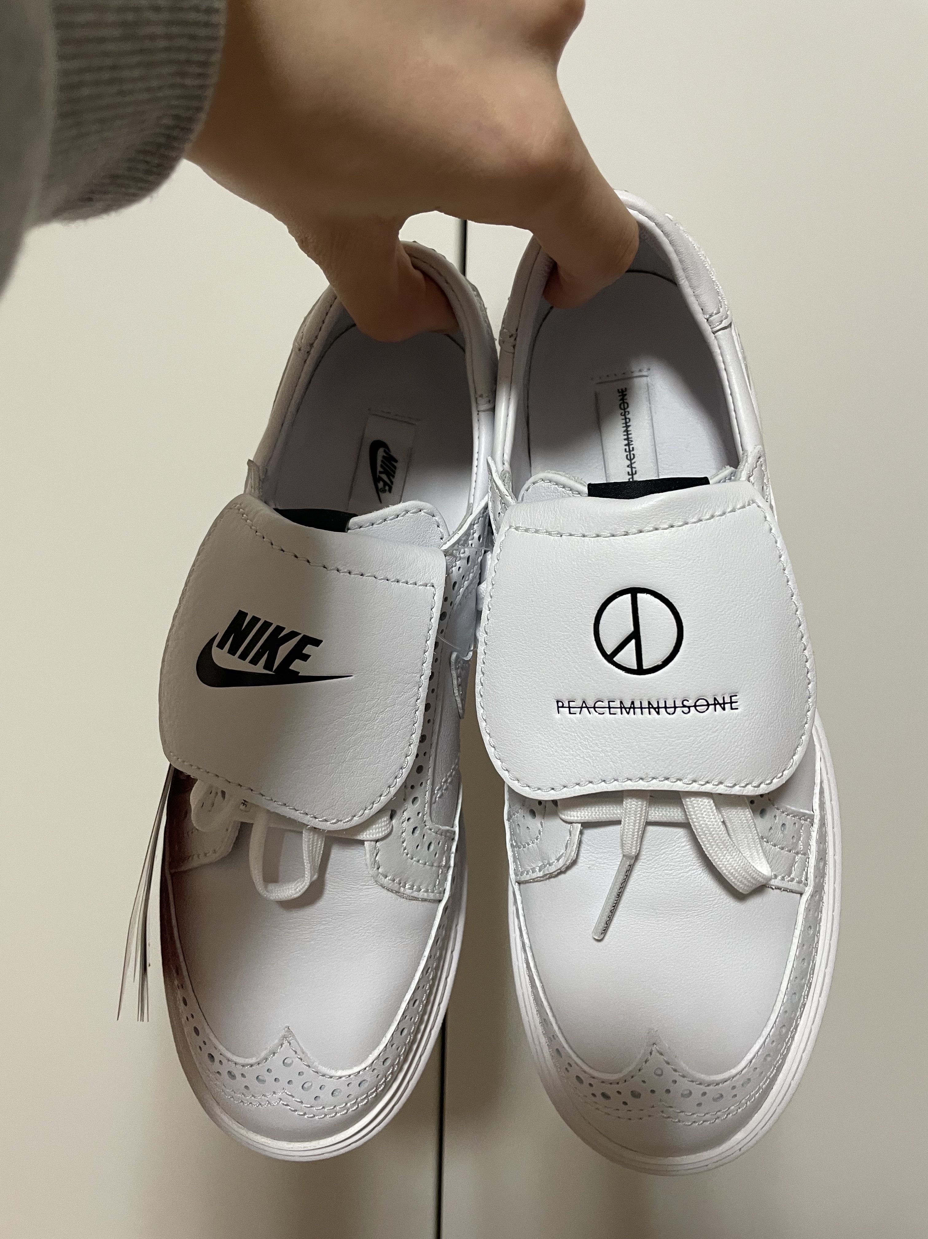 Nike x Peaceminusone Kwondo1 White 착용 스타일