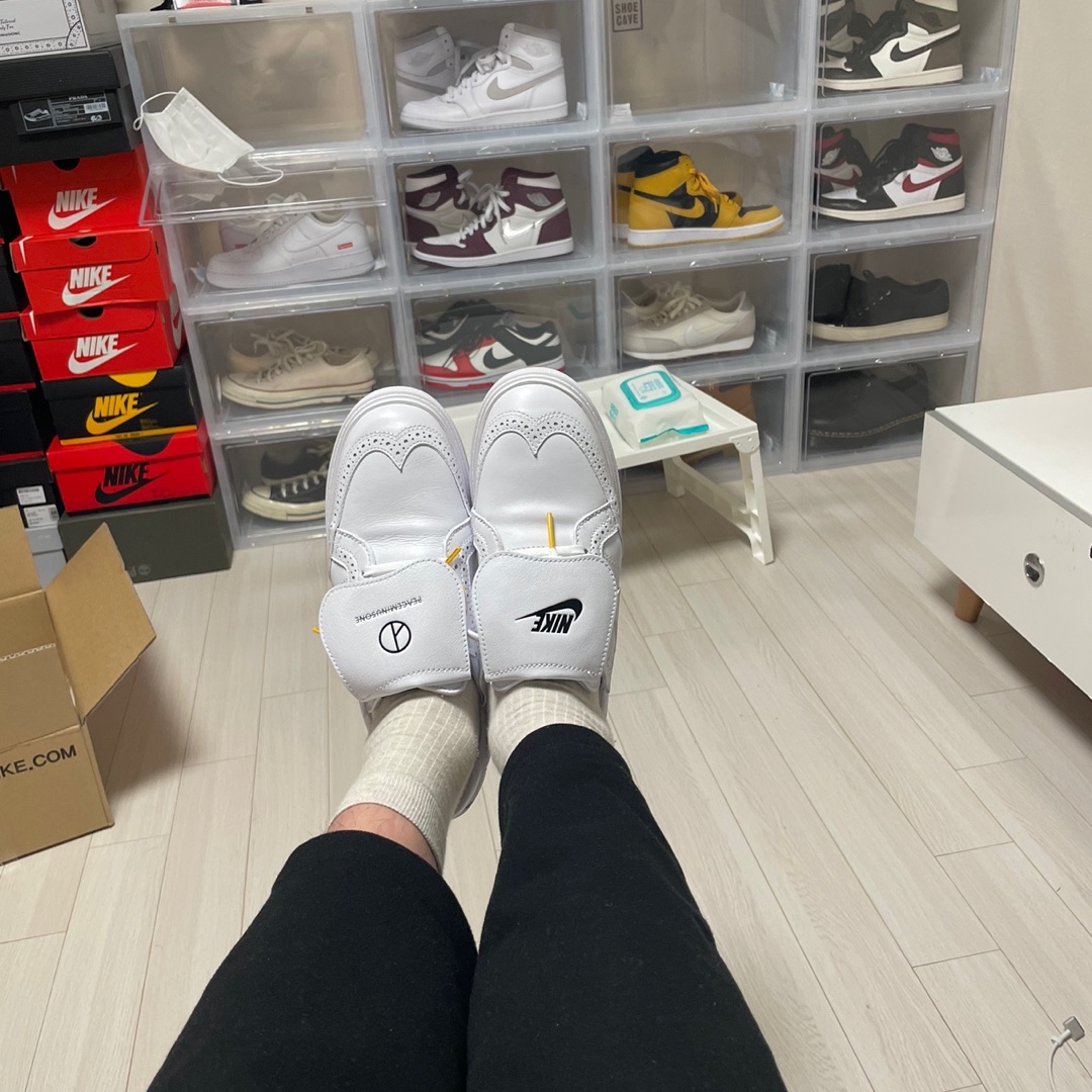 Nike x Peaceminusone Kwondo1 White 착용 스타일