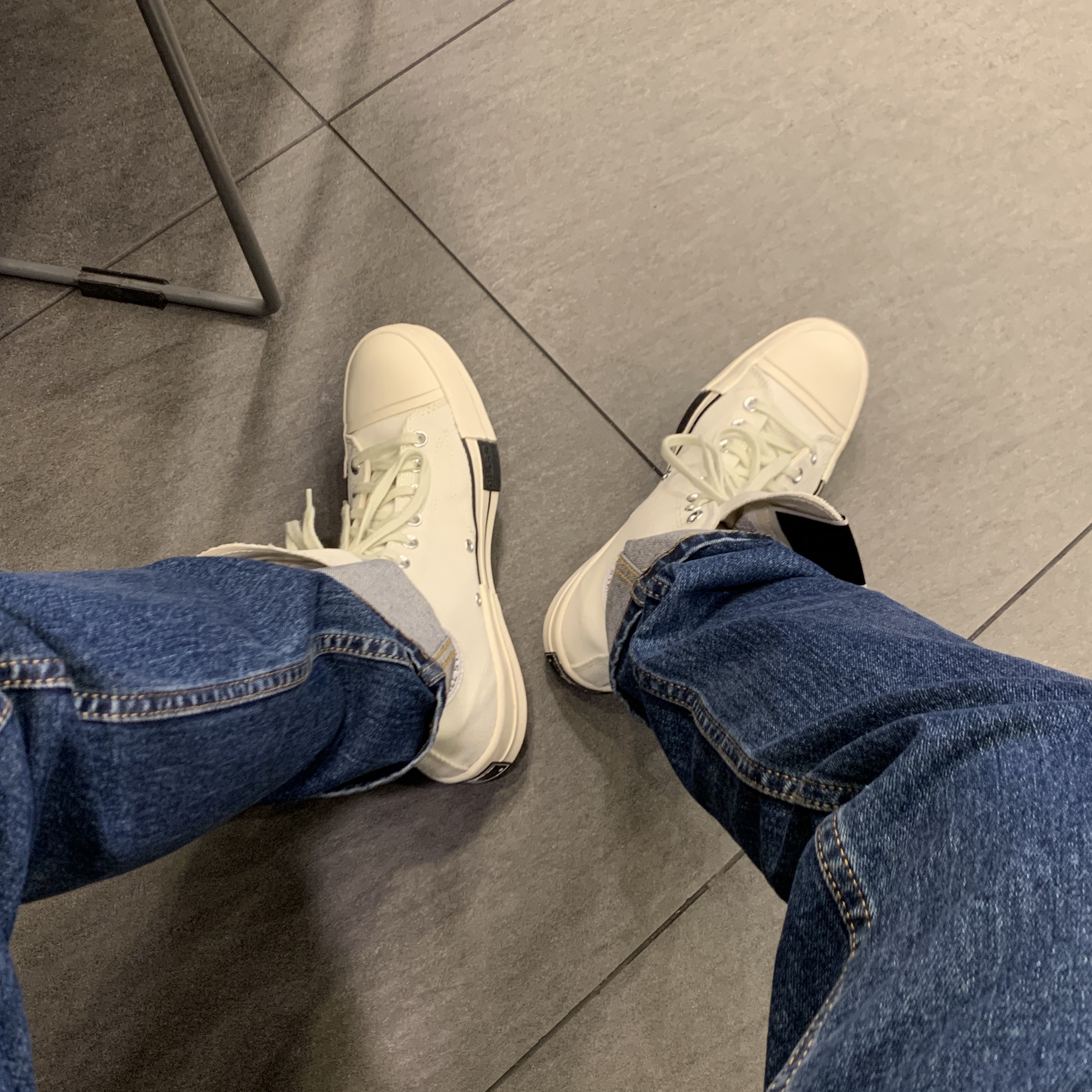 Converse x Drkshdw Drkstr Chuck 70 High Lily White 착용 스타일 - 1