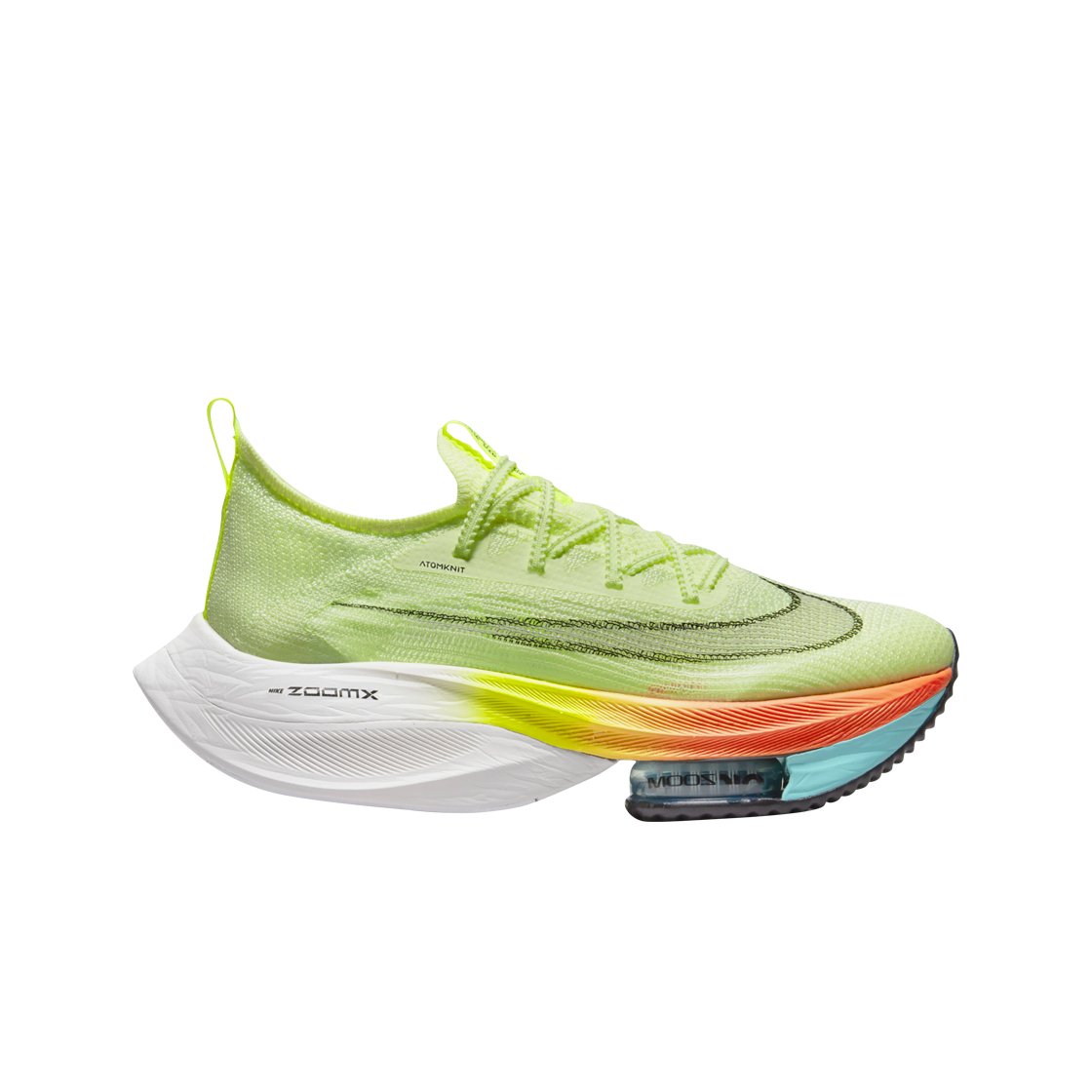 (W) 나이키 에어 줌 알파플라이 넥스트% 베얼리 볼트 하이퍼 오렌지((W) Nike Air Zoom Alphafly Next% Barely Volt Hyper Orange)