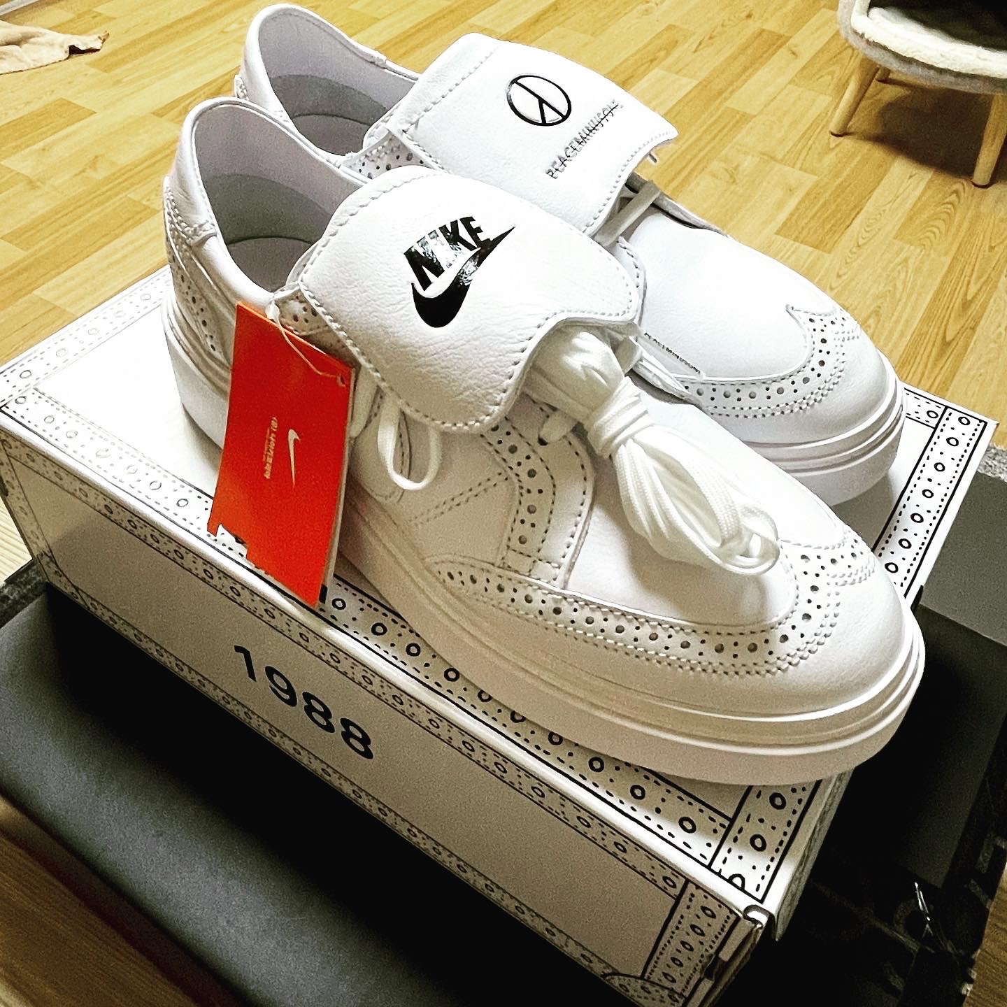 Nike x Peaceminusone Kwondo1 White 착용 스타일