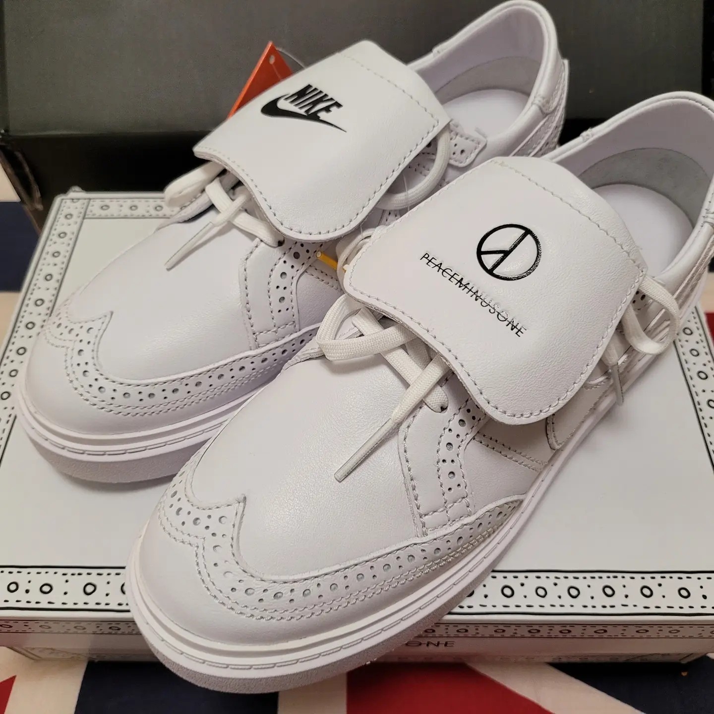 Nike x Peaceminusone Kwondo1 White 착용 스타일 - 2