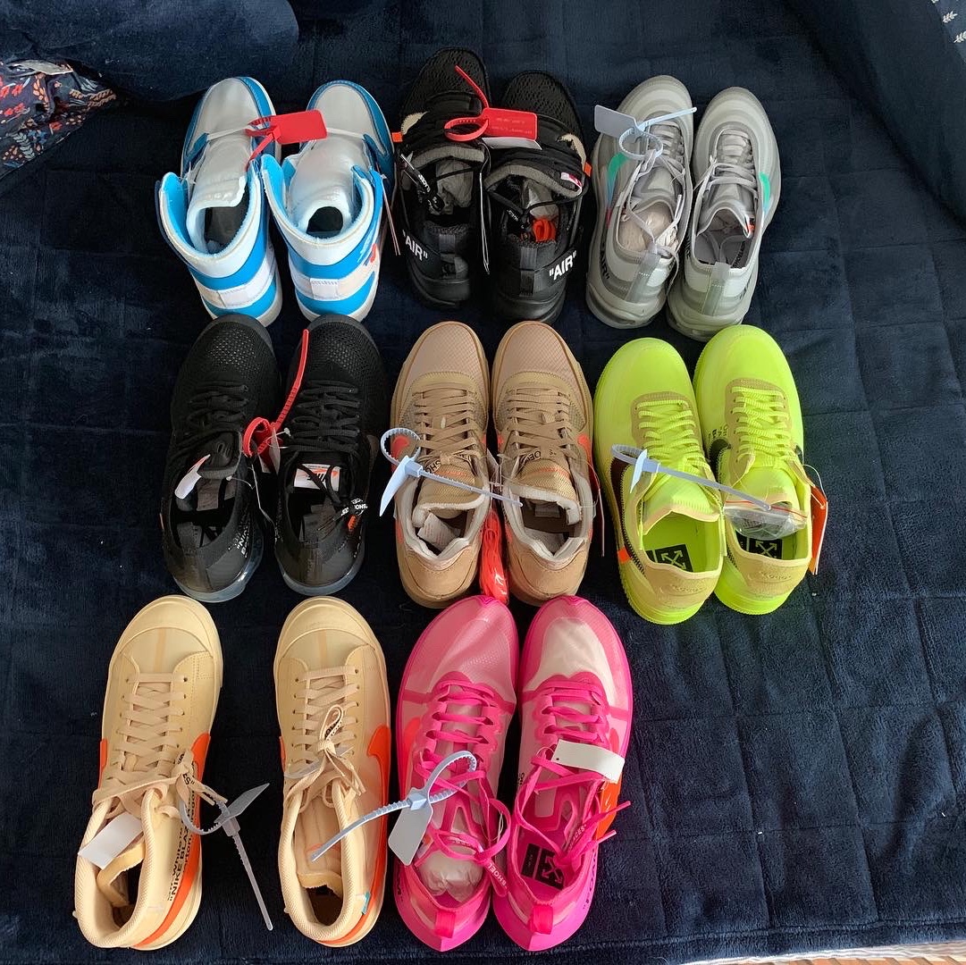 Nike x Off-White Air Presto Black, Nike x Off-White Air Force 1 Low Volt 착용 스타일