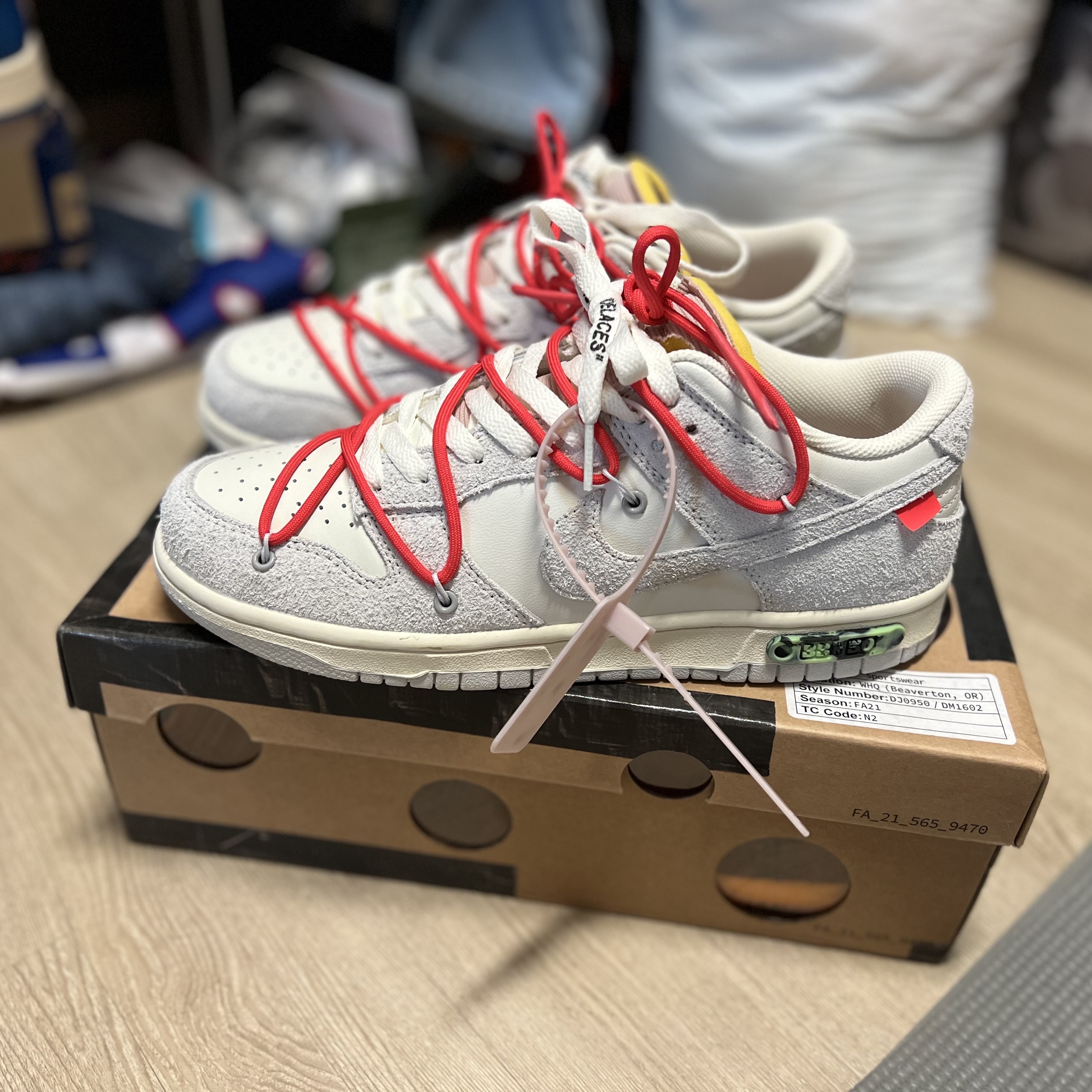 Nike x Off-White Dunk Low The 50 - Lot 33 착용 스타일
