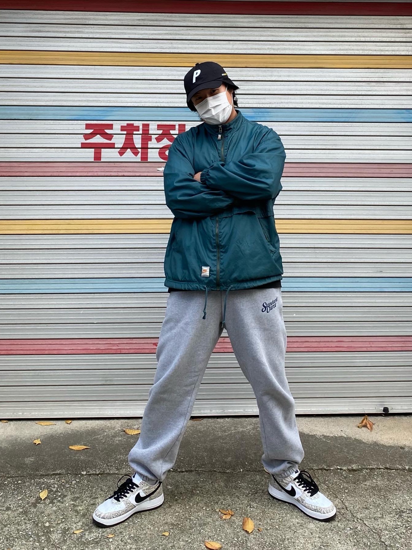 Palace Cordura Safari 6-Panel Black - 21SS, Nike Air Force 1 Low Retro Cocoa Snake 2018 착용 스타일 - 2