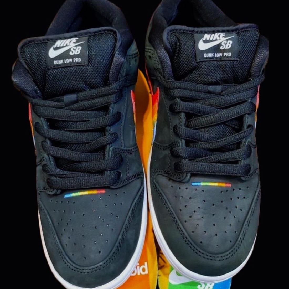 Nike x Polaroid SB Dunk Low Pro QS Black 착용 스타일 - 3