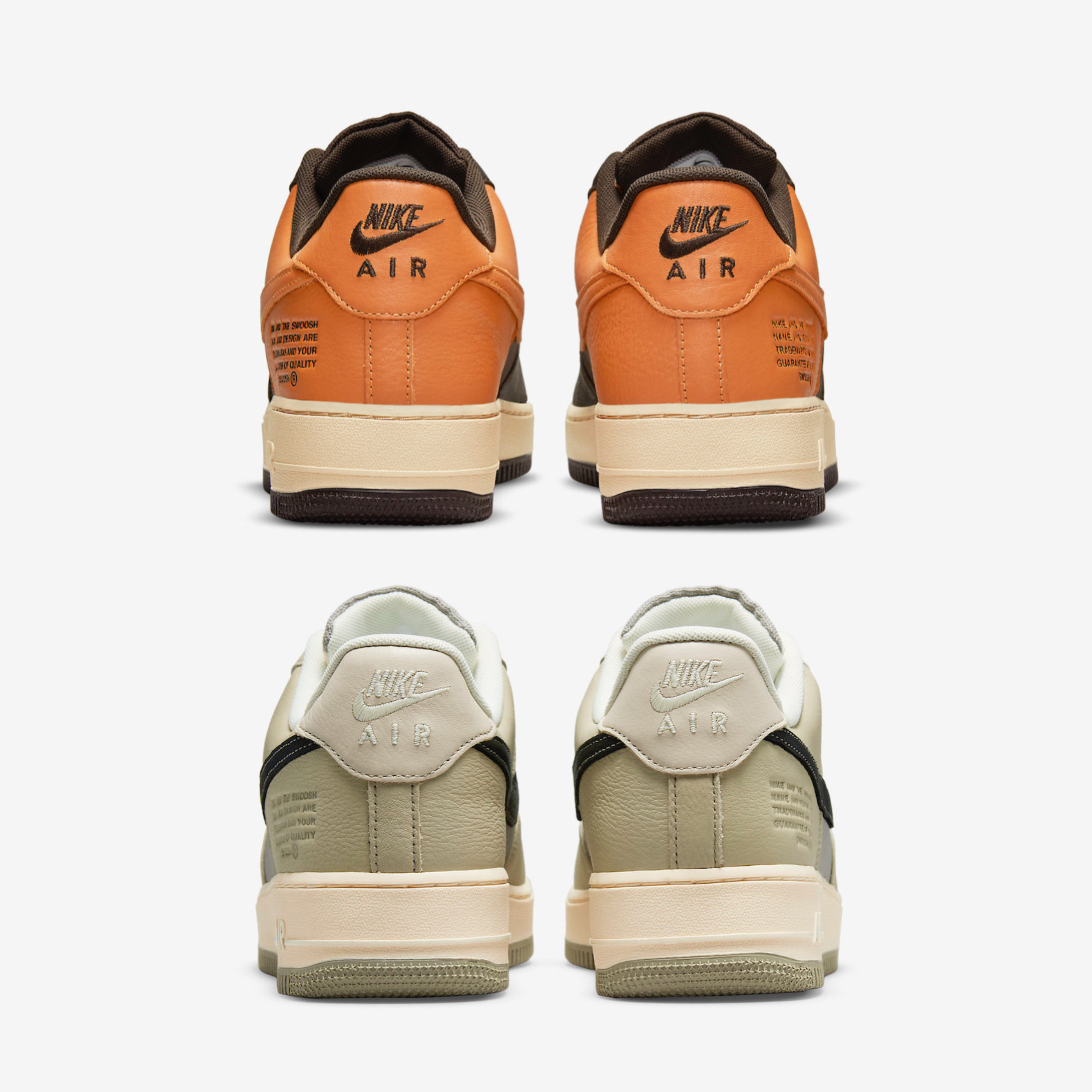 Nike Air Force 1 Low Gore-Tex Olive, Nike Air Force 1 Low Gore-Tex Brown Curry 착용 스타일 - 4