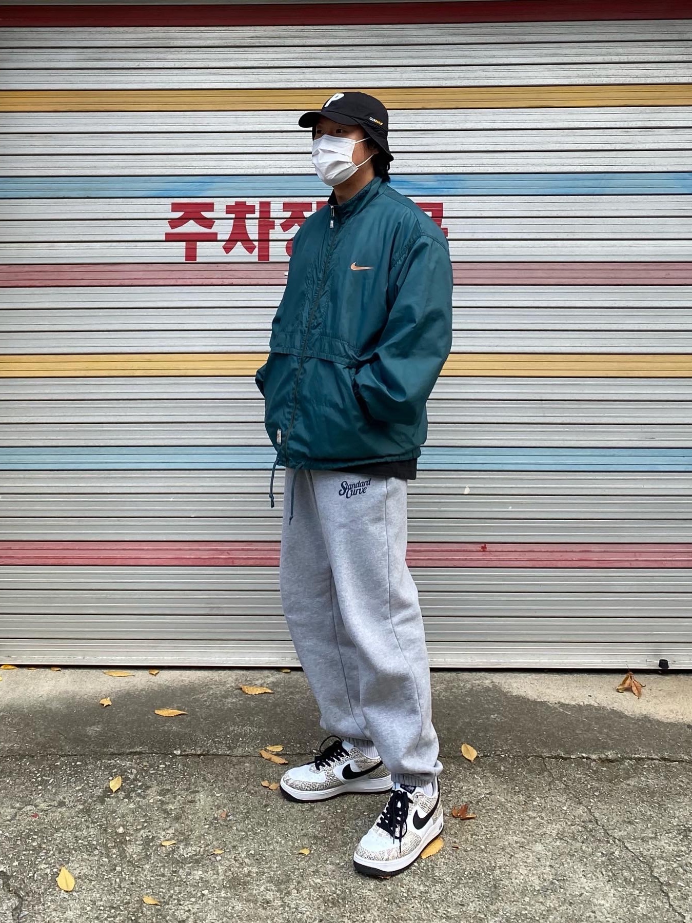 Palace Cordura Safari 6-Panel Black - 21SS, Nike Air Force 1 Low Retro Cocoa Snake 2018 착용 스타일 - 1