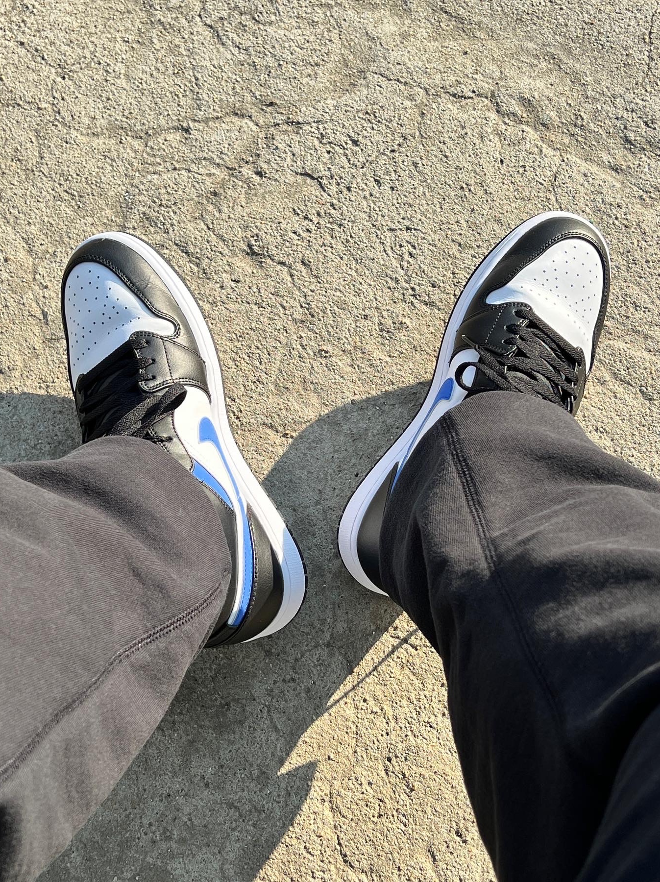 Jordan 1 Mid Racer Blue 착용 스타일 - 1