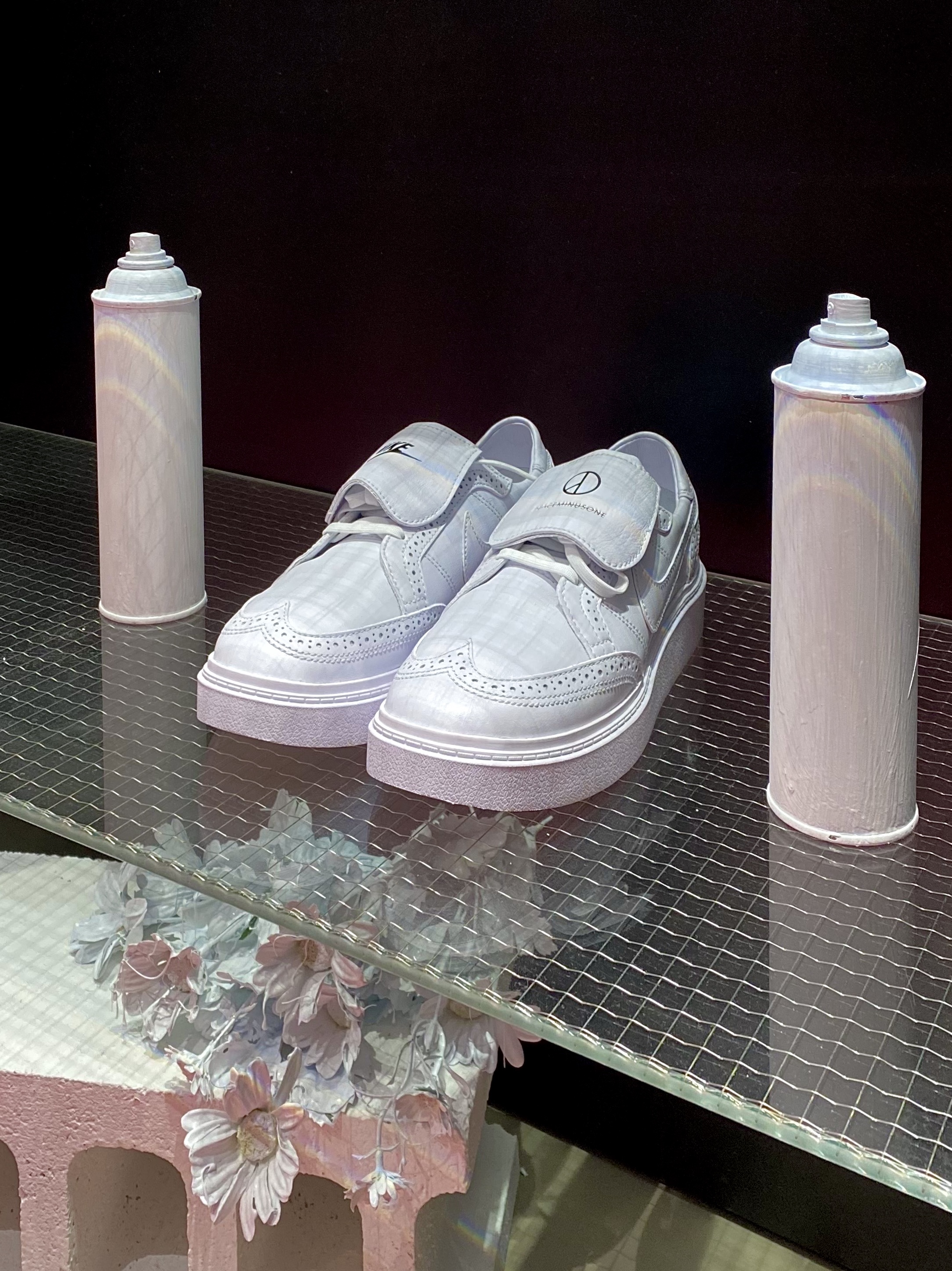 Nike x Peaceminusone Kwondo1 White 착용 스타일 - 2