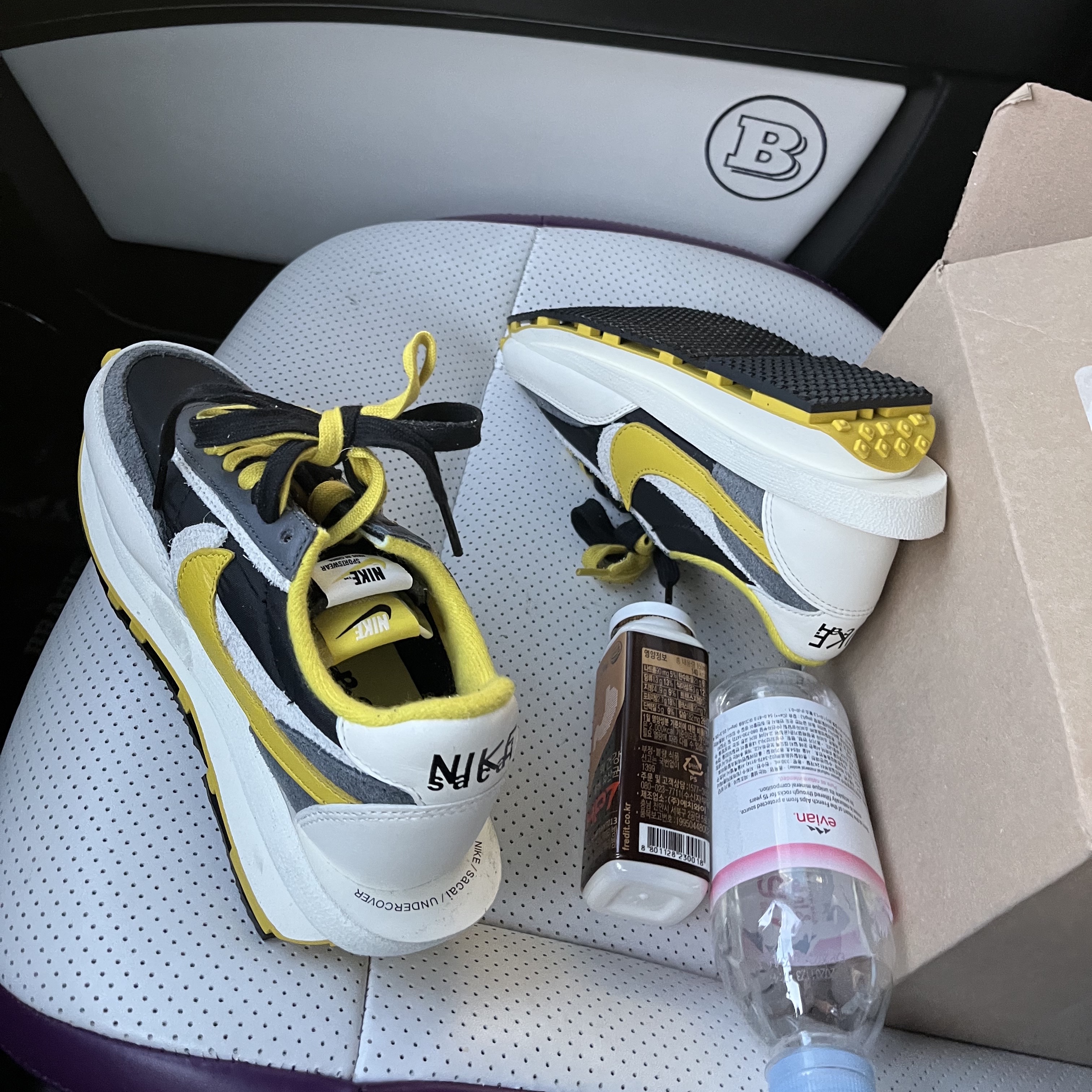 Nike x Sacai x Undercover LDWaffle Black Bright Citron 착용 스타일