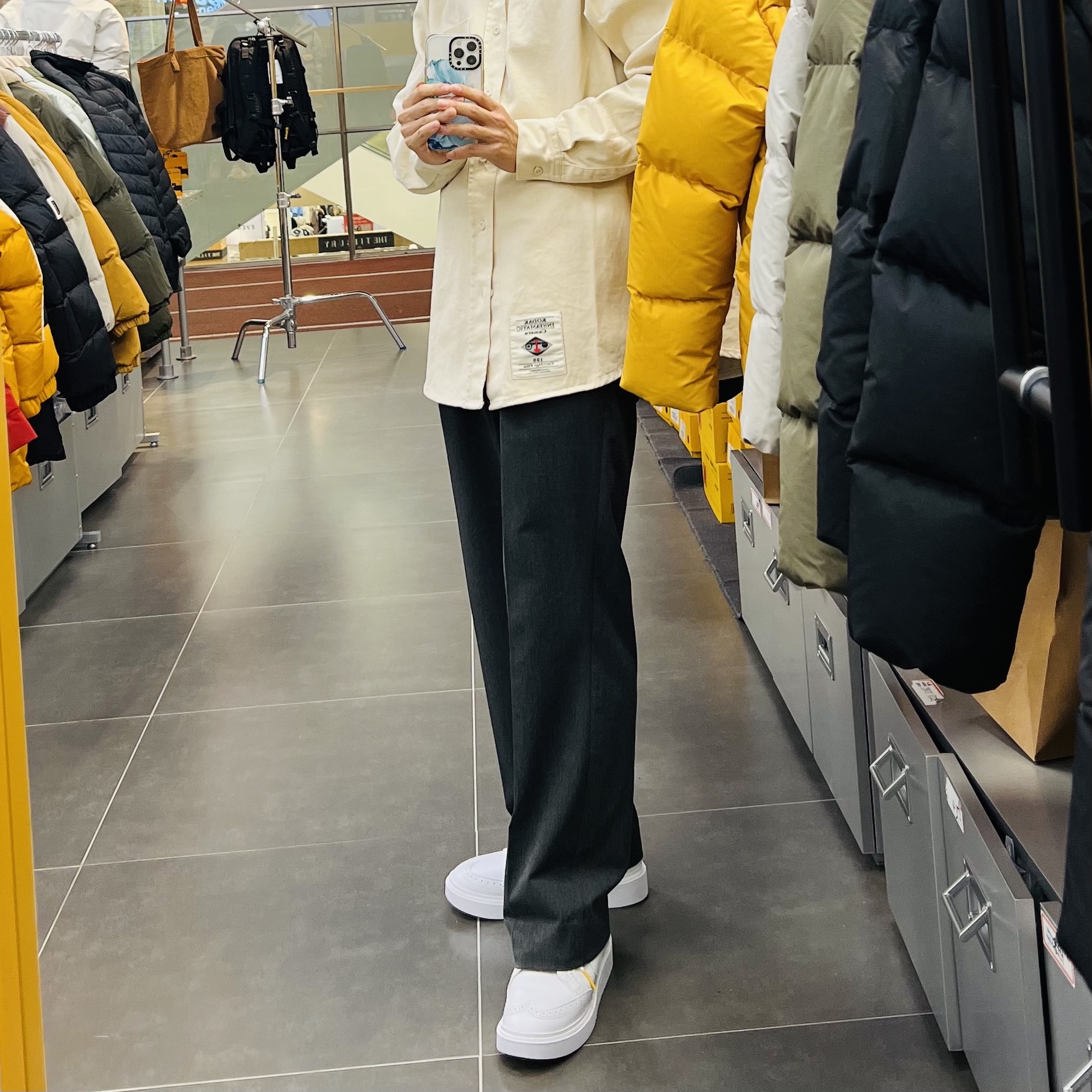 Nike x Peaceminusone Kwondo1 White 착용 스타일 - 3