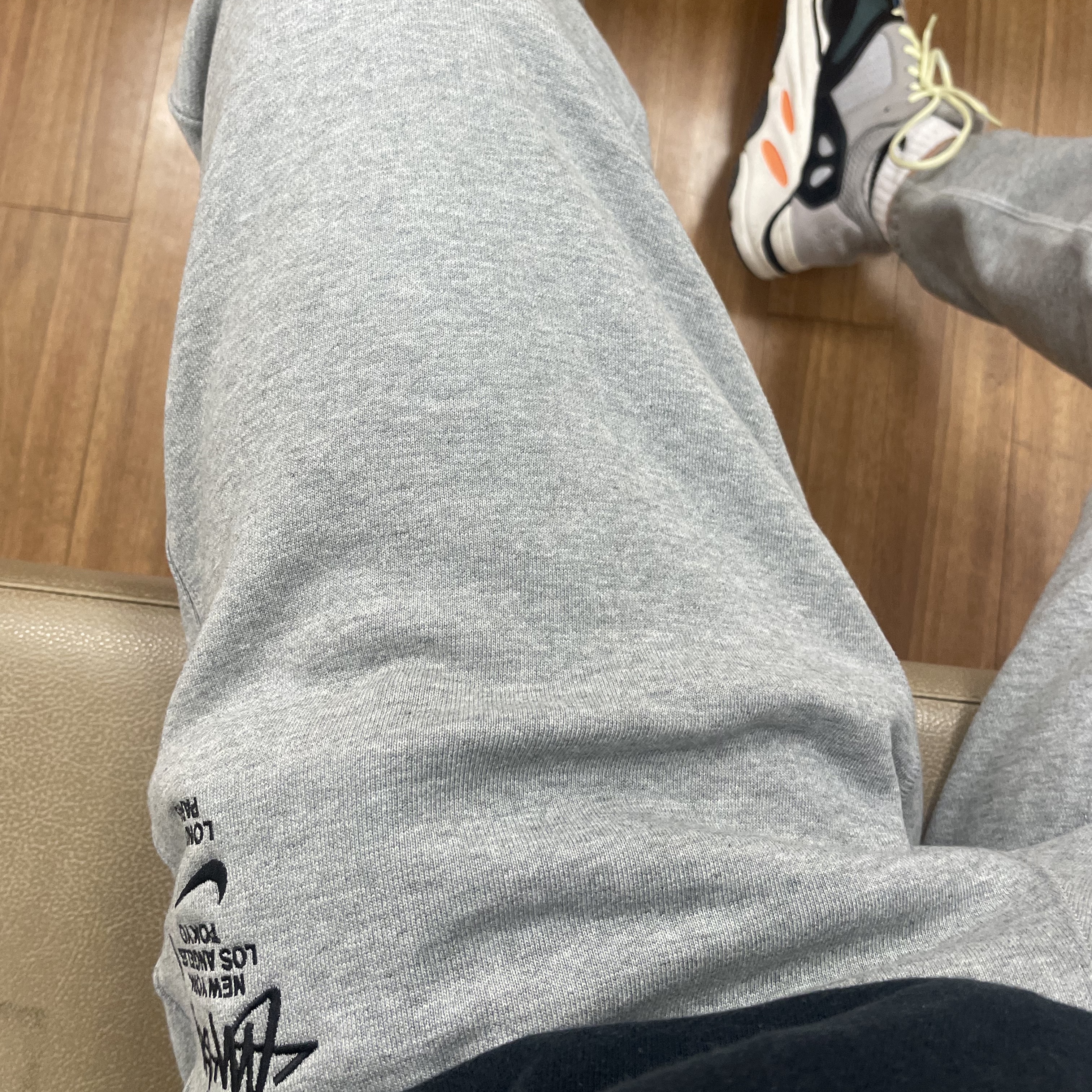 Nike x Stussy NRG ZR Fleece Pants Heather Grey - US/EU 착용 스타일 - 1