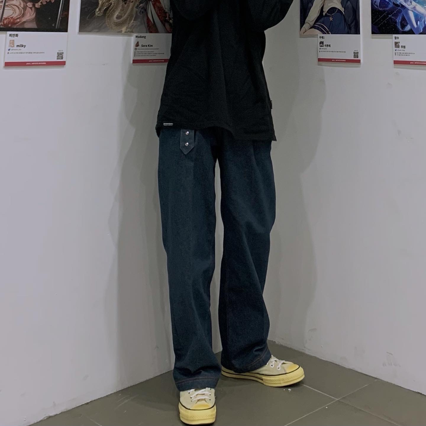 Converse x Thisisneverthat Chuck 70 High Lemon Icing 착용 스타일 - 2