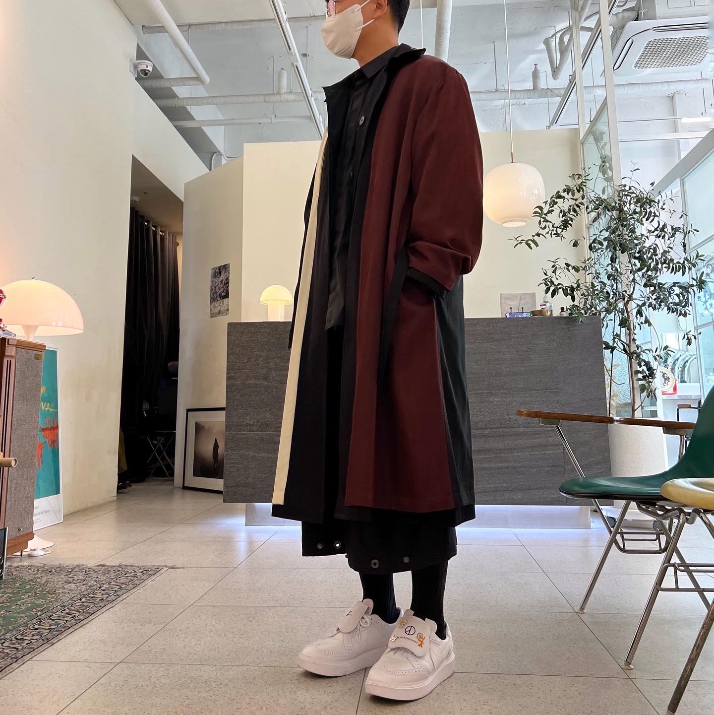 Nike x Peaceminusone Kwondo1 White 착용 스타일 - 4