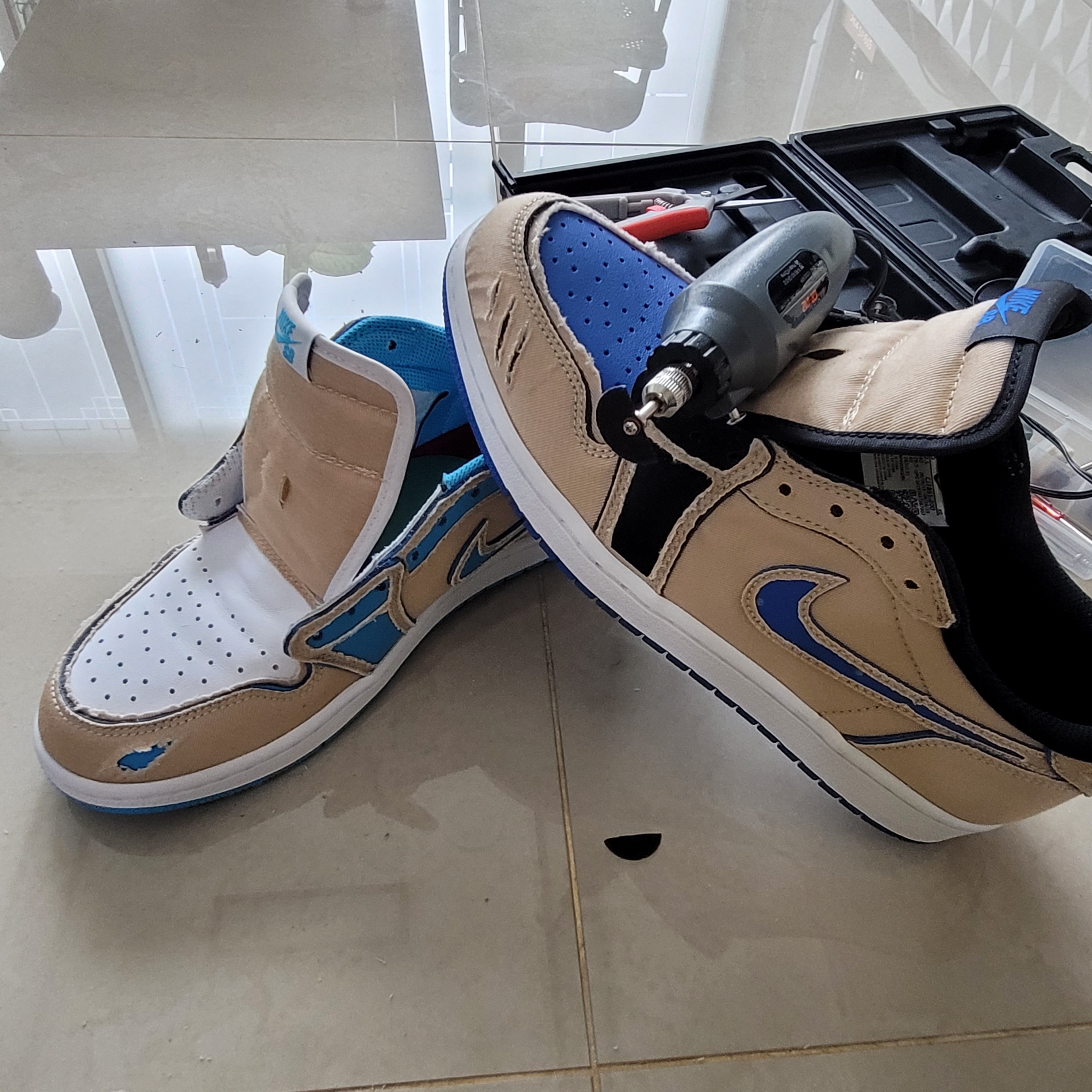 Jordan 1 x Lance Mountain Low SB QS Desert Ore 착용 스타일 - 4