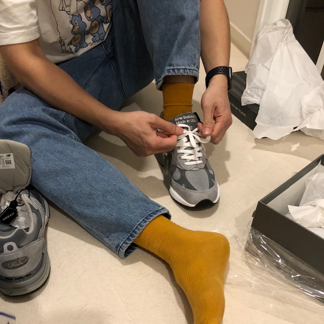 New Balance 993 Made in USA Grey - 2E Wide, New Balance 993 Made in USA Grey - D Standard 착용 스타일