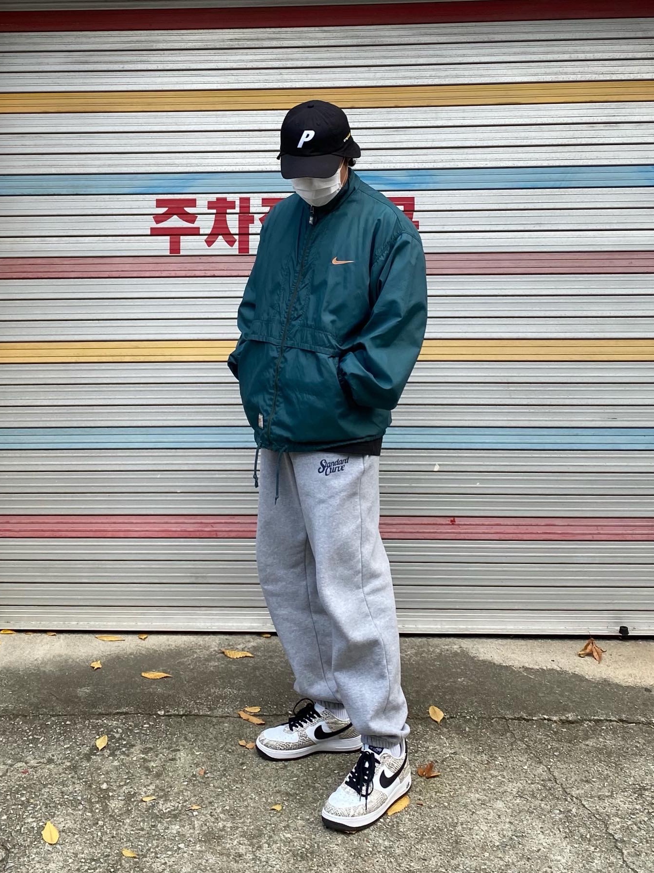 Palace Cordura Safari 6-Panel Black - 21SS, Nike Air Force 1 Low Retro Cocoa Snake 2018 착용 스타일 - 3