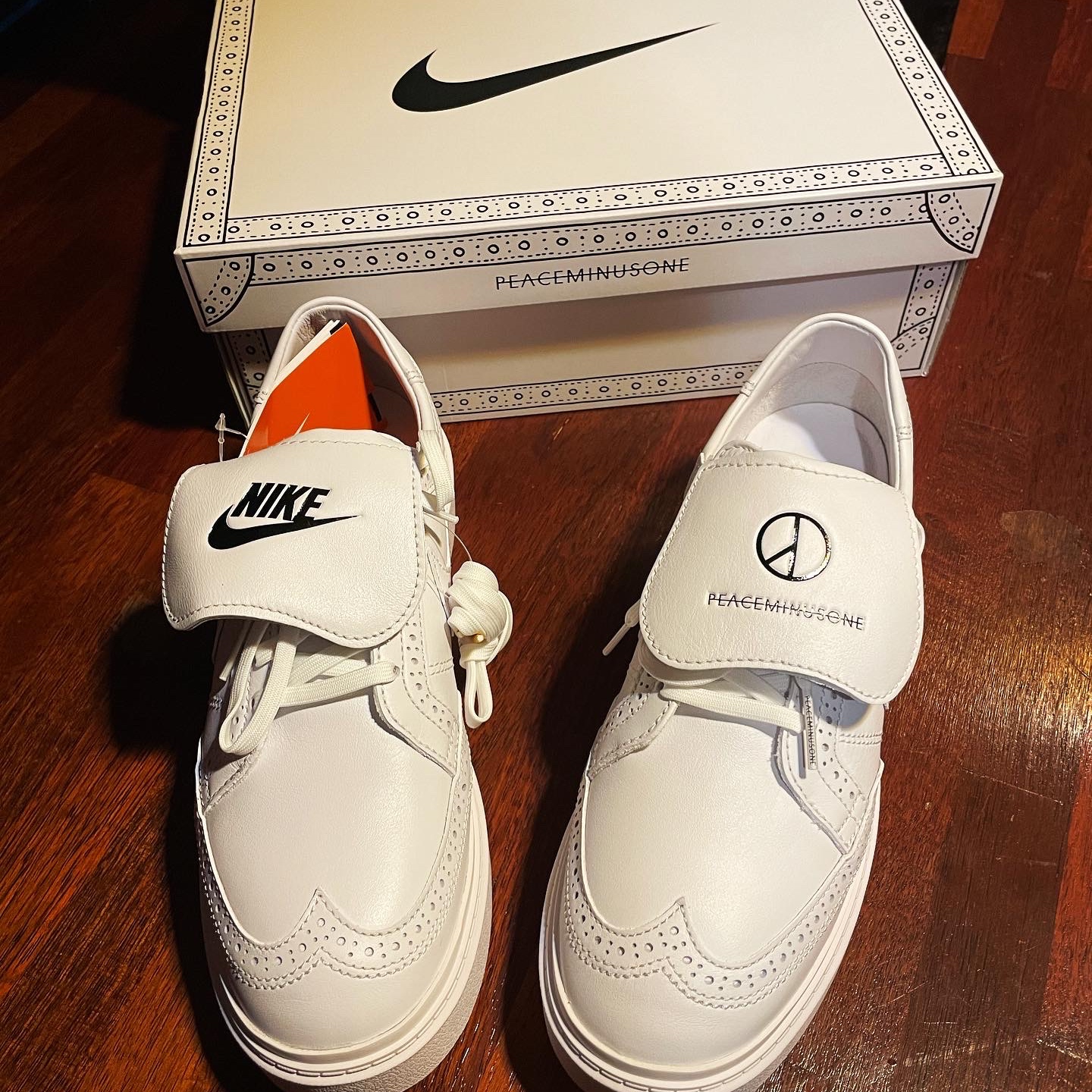 Nike x Peaceminusone Kwondo1 White 착용 스타일 - 1