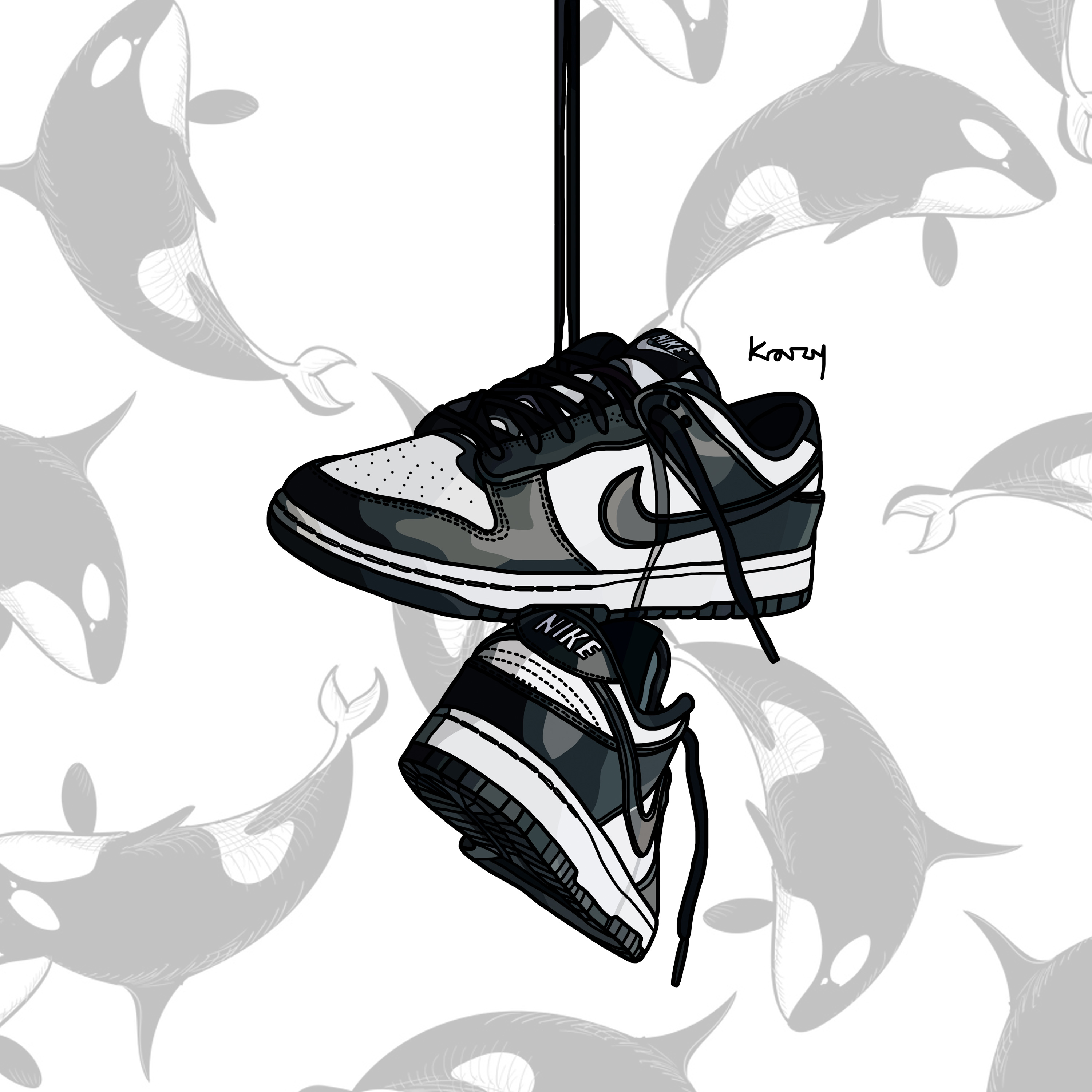 Nike Dunk Low Retro Black 착용 스타일