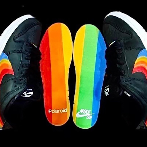 Nike x Polaroid SB Dunk Low Pro QS Black 착용 스타일 - 2