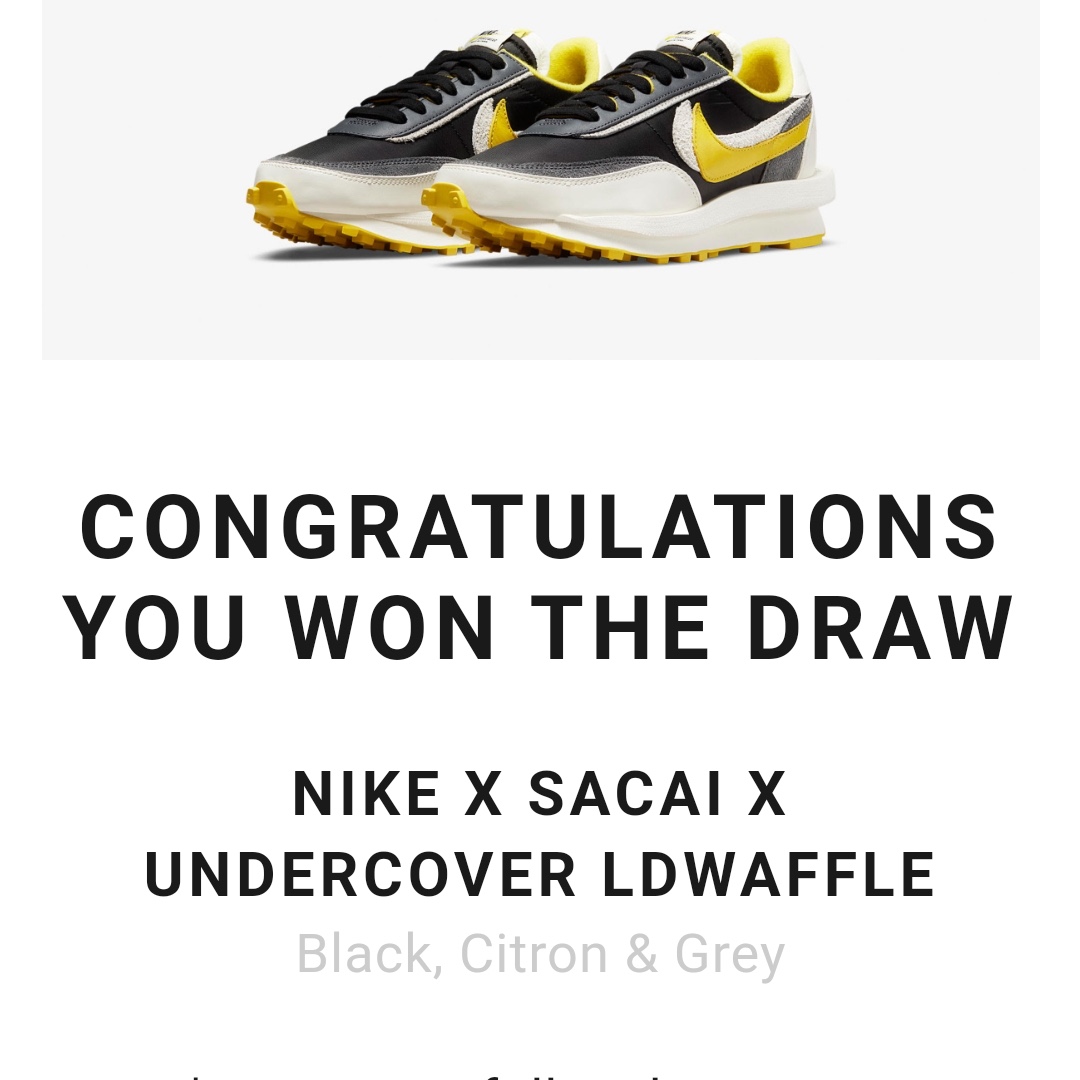 Nike x Sacai x Undercover LDWaffle Black Bright Citron 착용 스타일 - 1