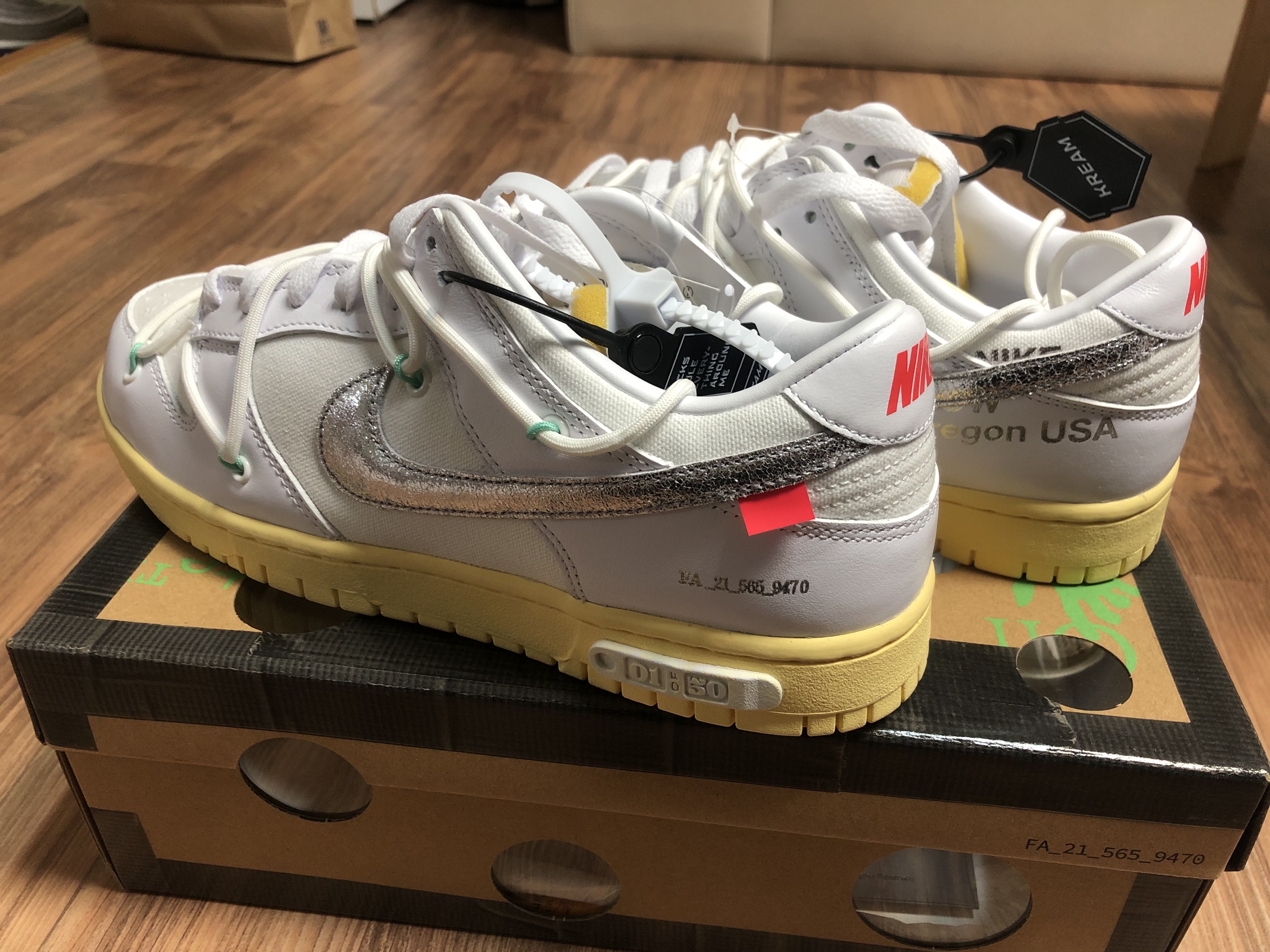 Nike x Off-White Dunk Low The 50 - Lot 1 착용 스타일