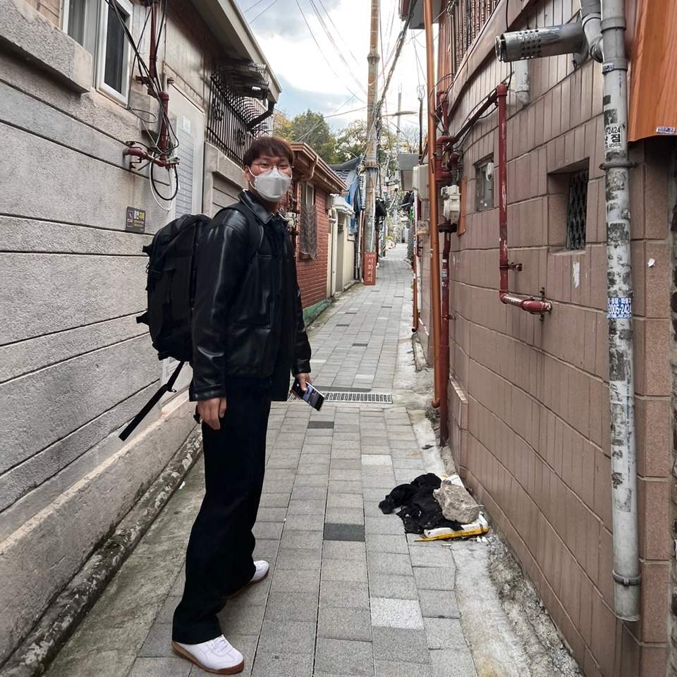 Puma x Maison Kitsune Roma White 착용 스타일