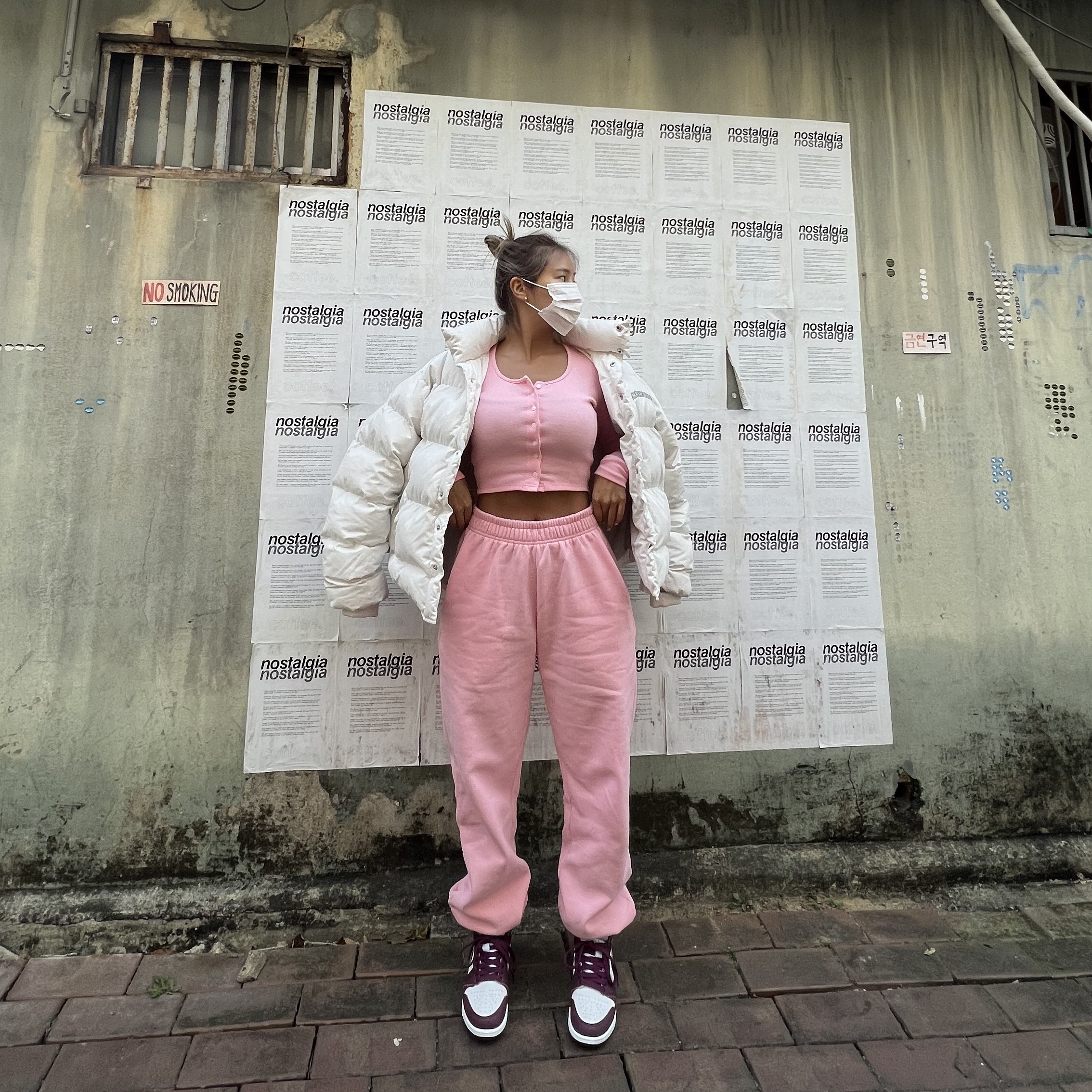 Jordan 1 Retro High OG Bordeaux, (GS) Jordan 1 Retro High OG Bordeaux 착용 스타일 - 4