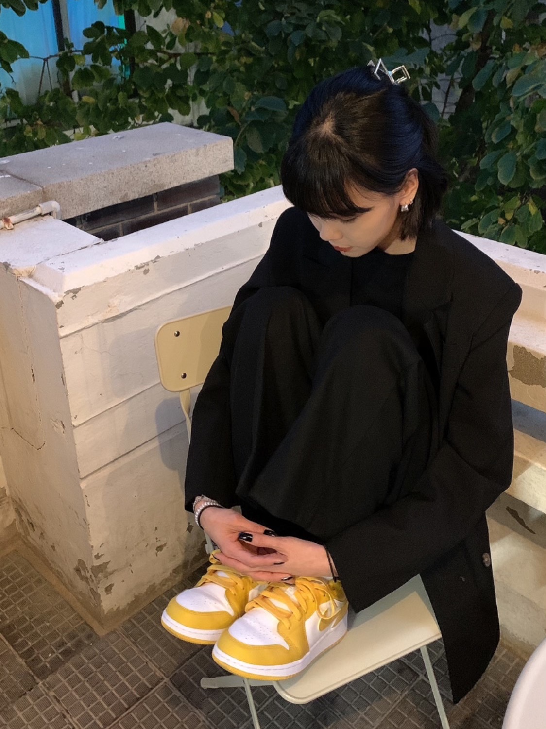 (GS) Jordan 1 Low Pollen 착용 스타일