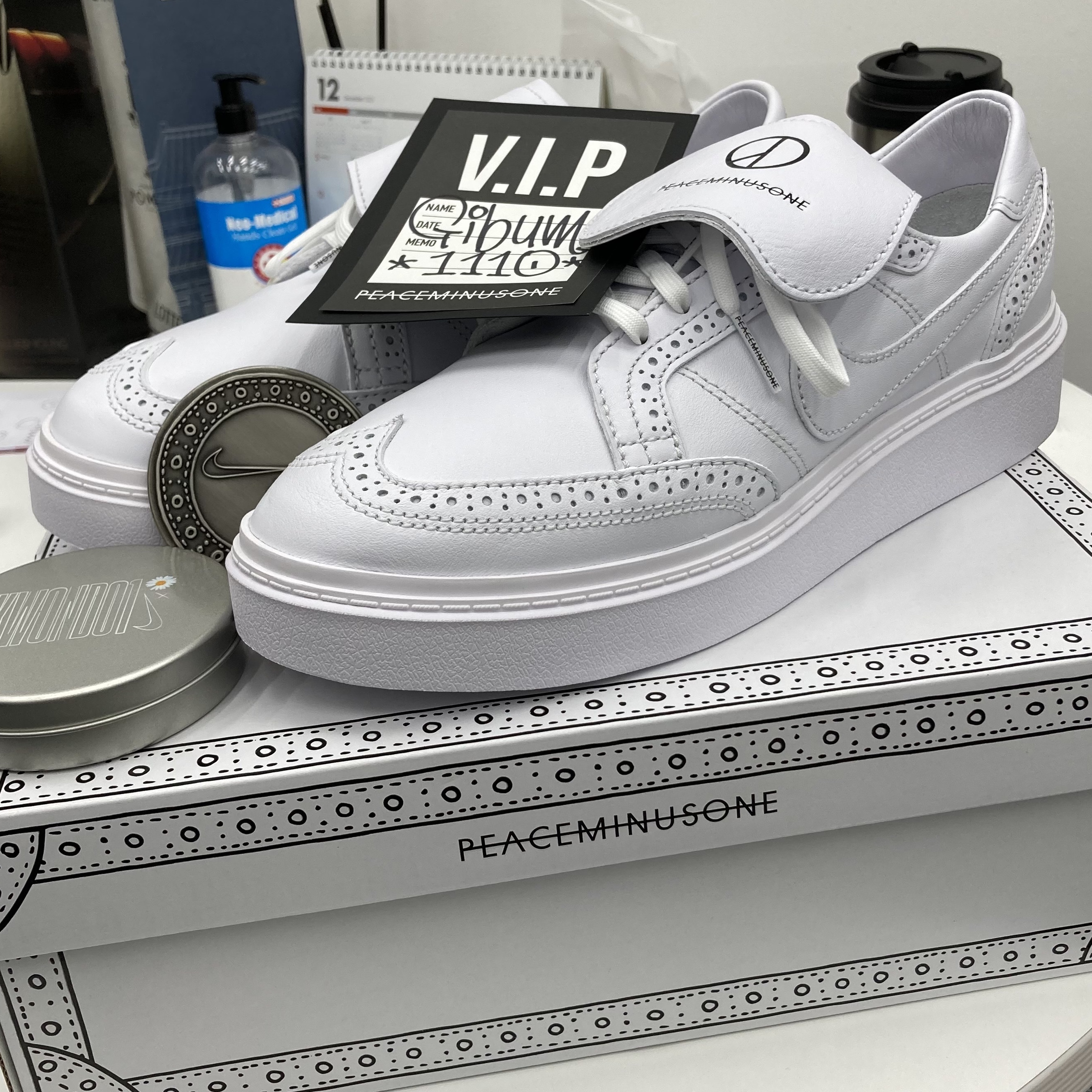 Nike x Peaceminusone Kwondo1 White 착용 스타일