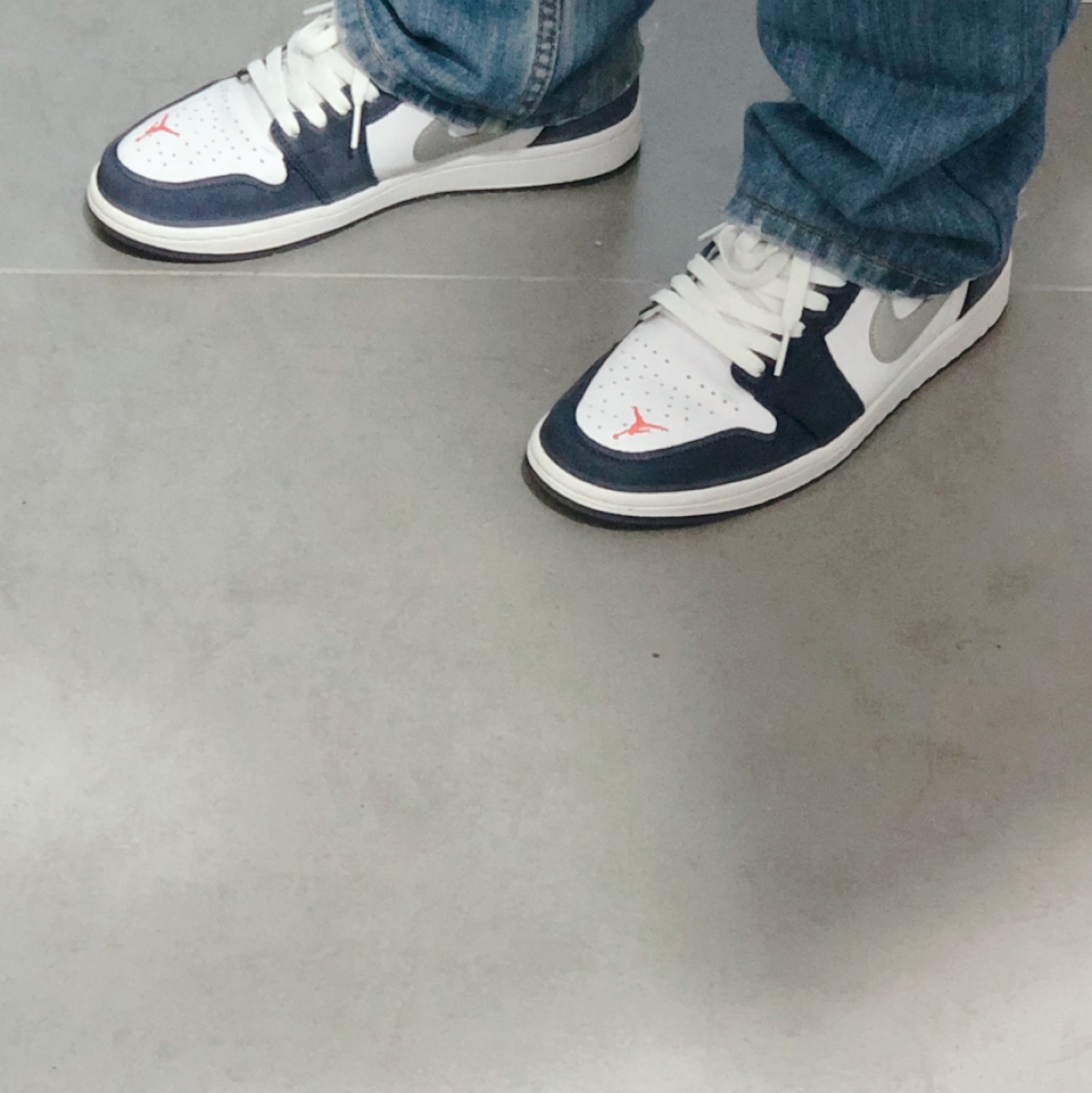Jordan 1 Low SB Koston Midnight Navy, Palace P3 Team Hood Navy - 20FW 착용 스타일 - 2
