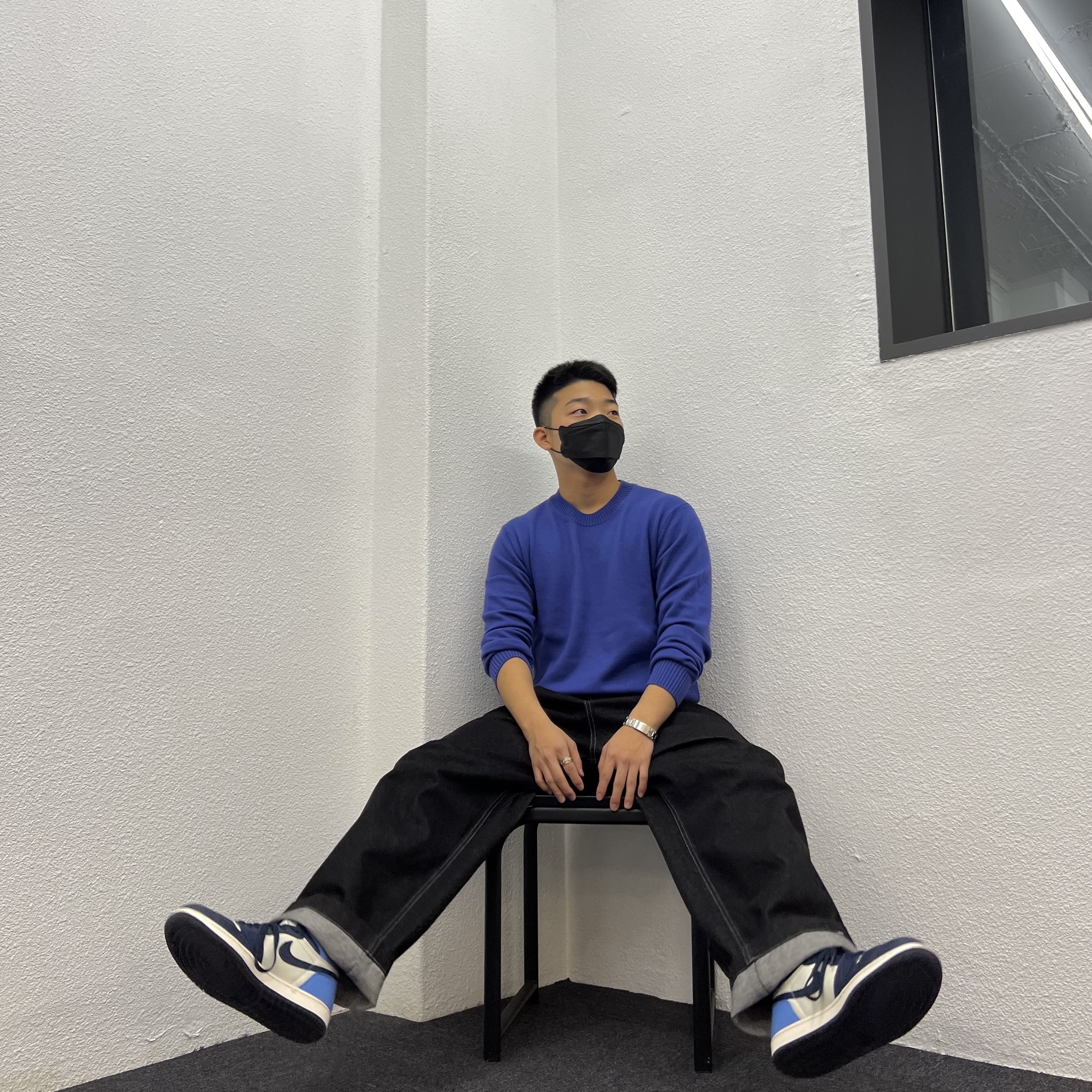 Jordan 1 Retro High Obsidian UNC 착용 스타일