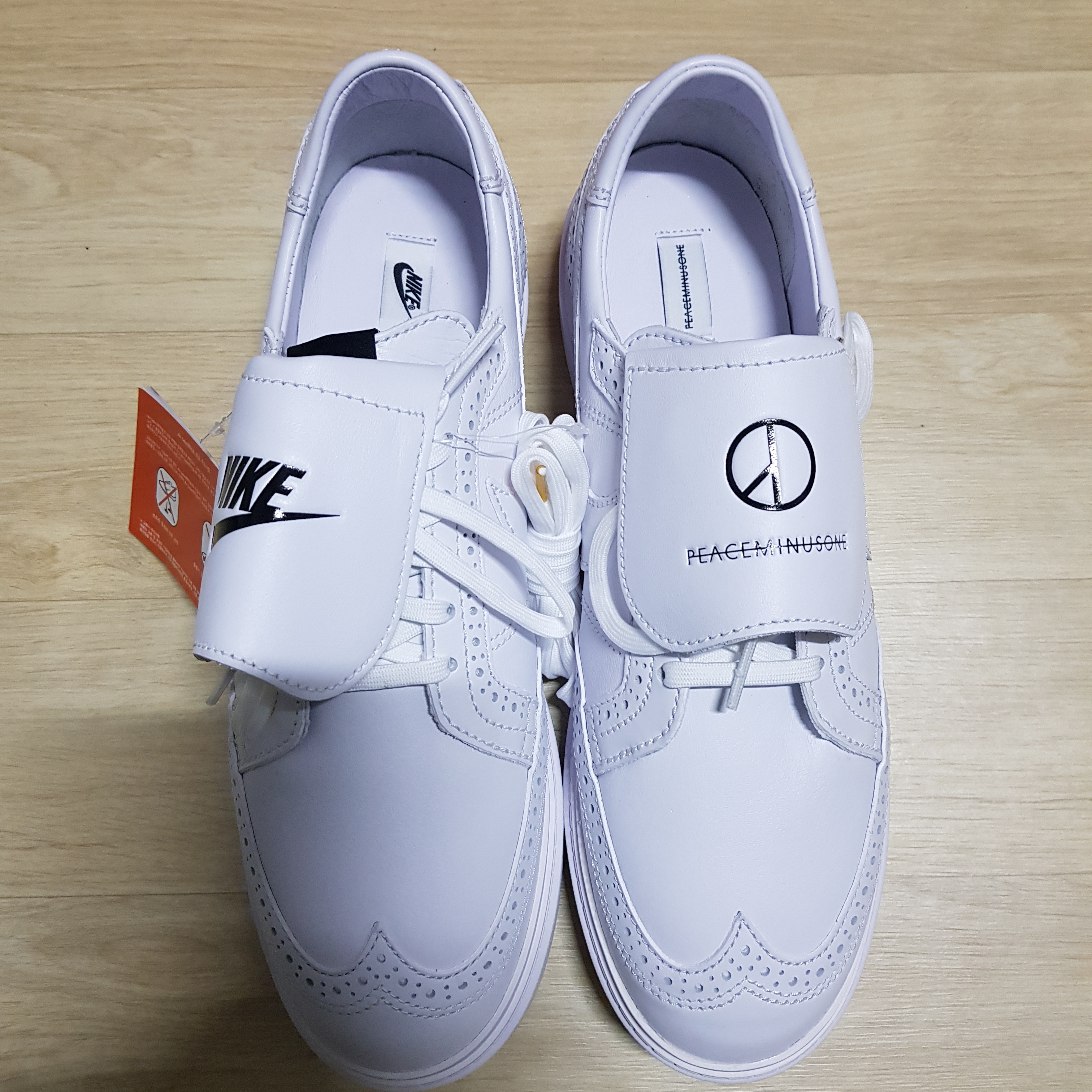 Nike x Peaceminusone Kwondo1 White 착용 스타일 - 3