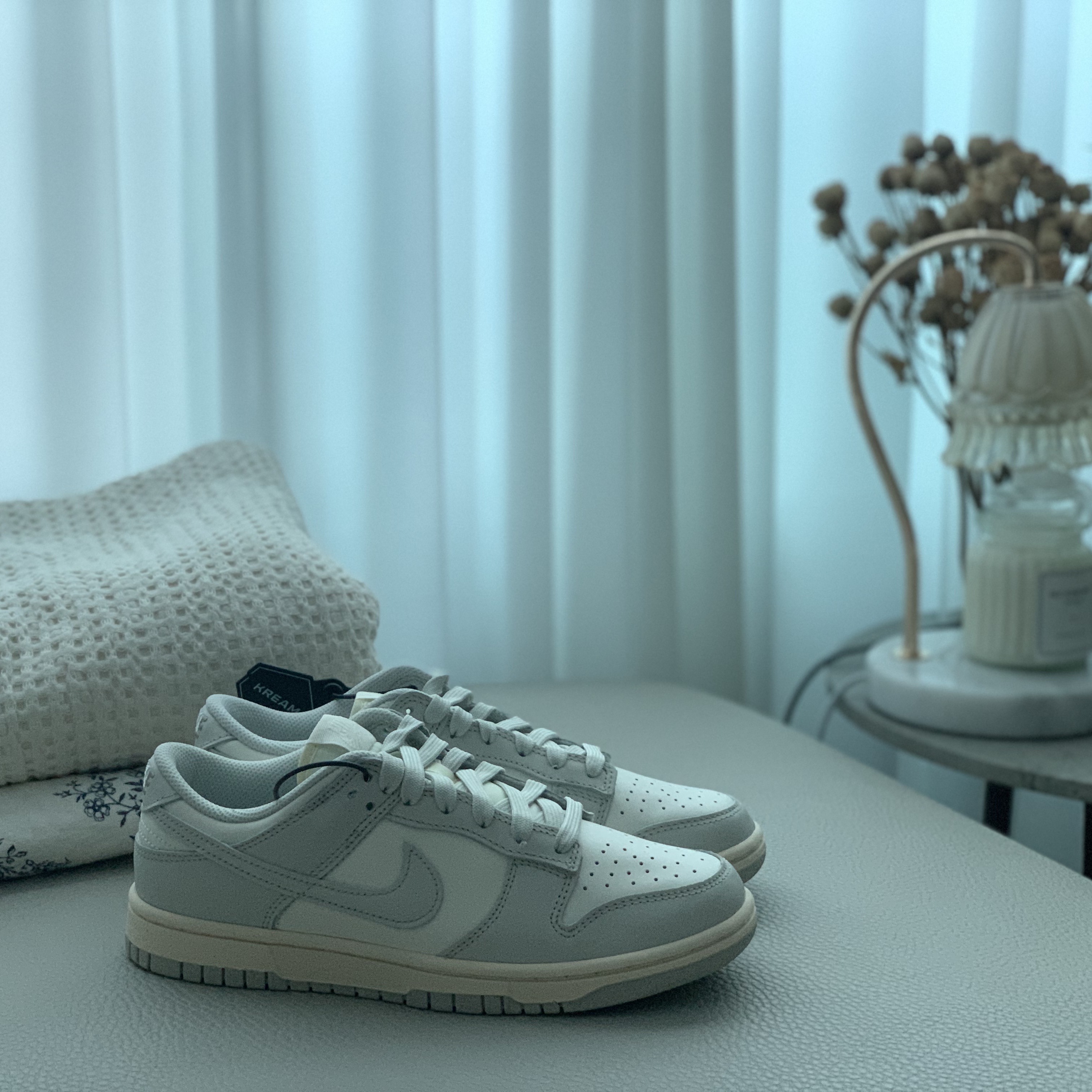 (W) Nike Dunk Low Light Bone 착용 스타일