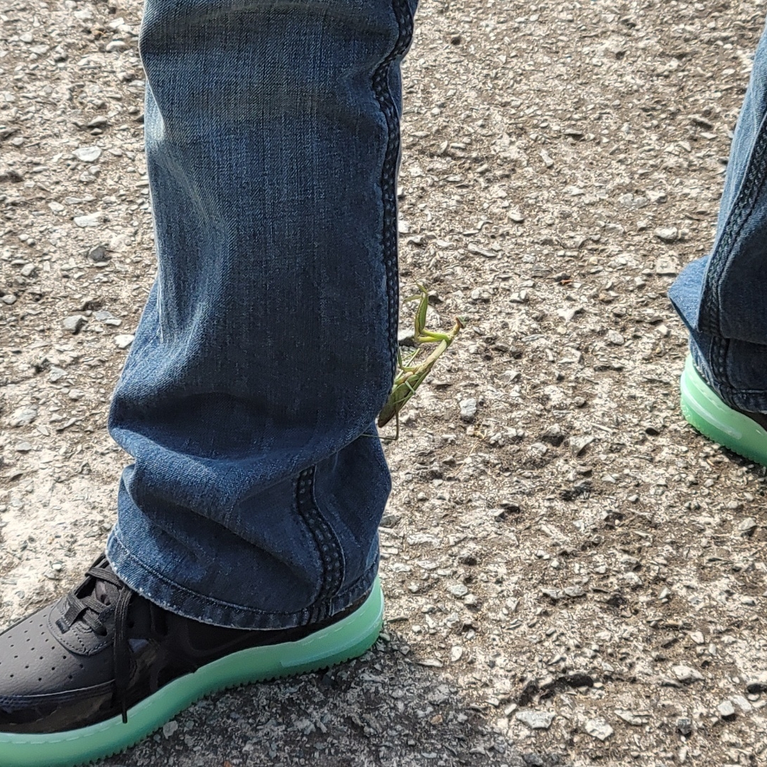 Nike Air Force 1 React LV8 Barely Green 착용 스타일 - 3
