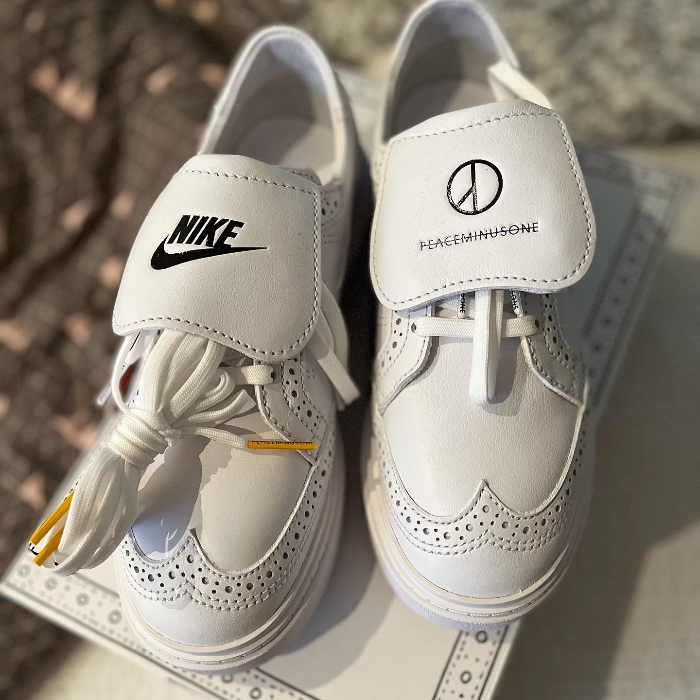 Nike x Peaceminusone Kwondo1 White 착용 스타일 - 2