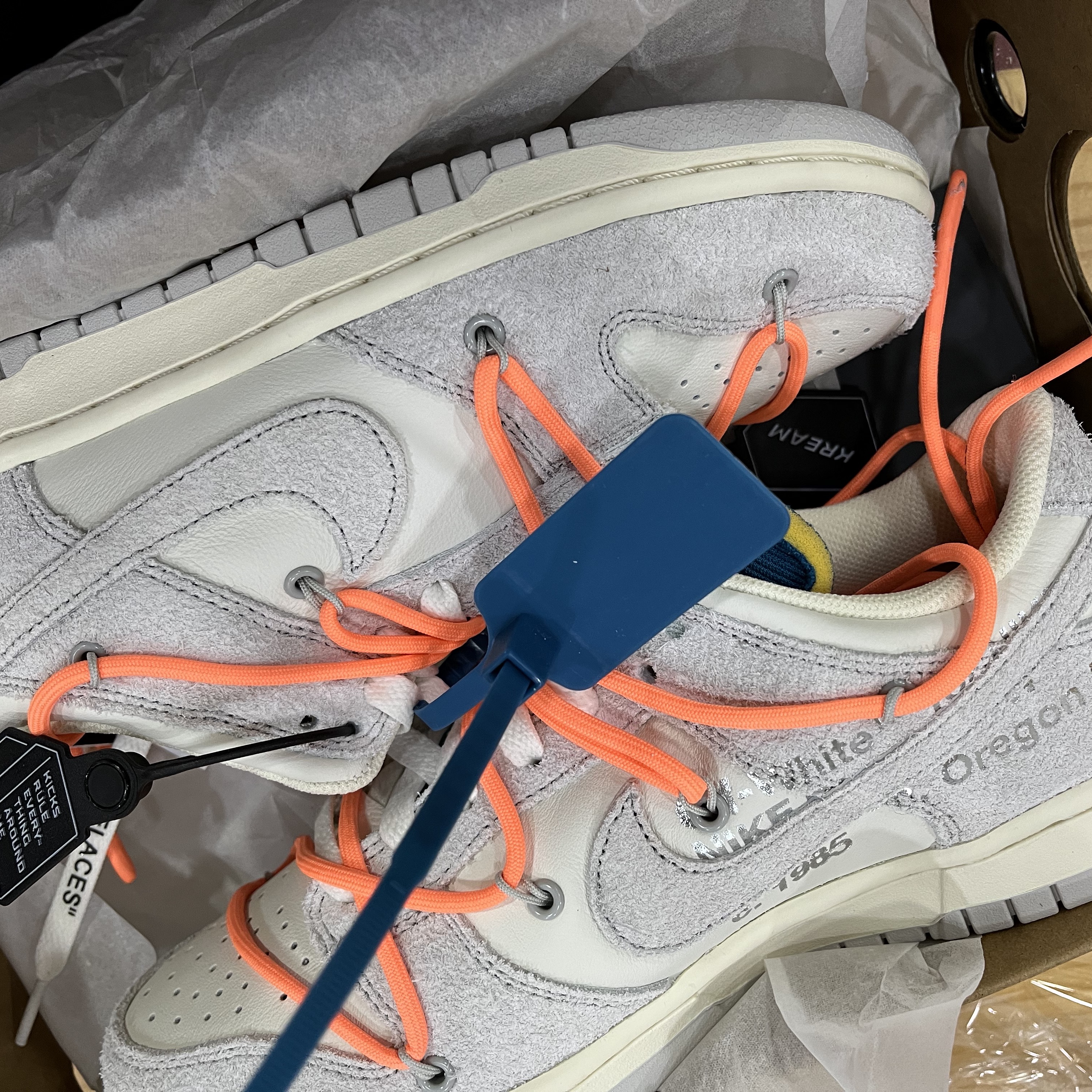 Nike x Off-White Dunk Low The 50 - Lot 19 착용 스타일 - 2
