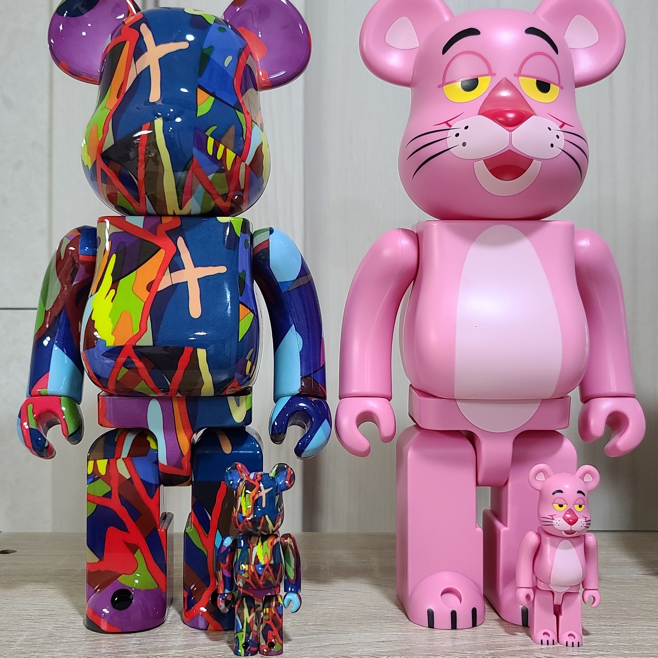 Bearbrick x Kaws Tension 100% & 400% Set 착용 스타일